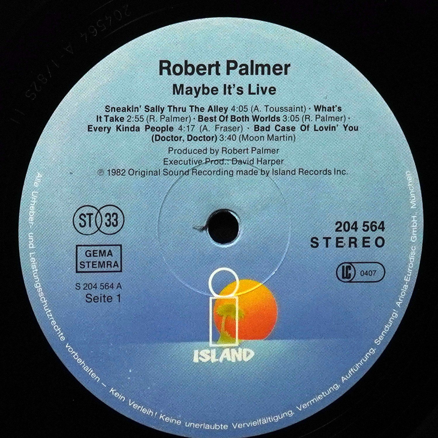 LP Robert Palmer — Maybe It's Live фото 2
