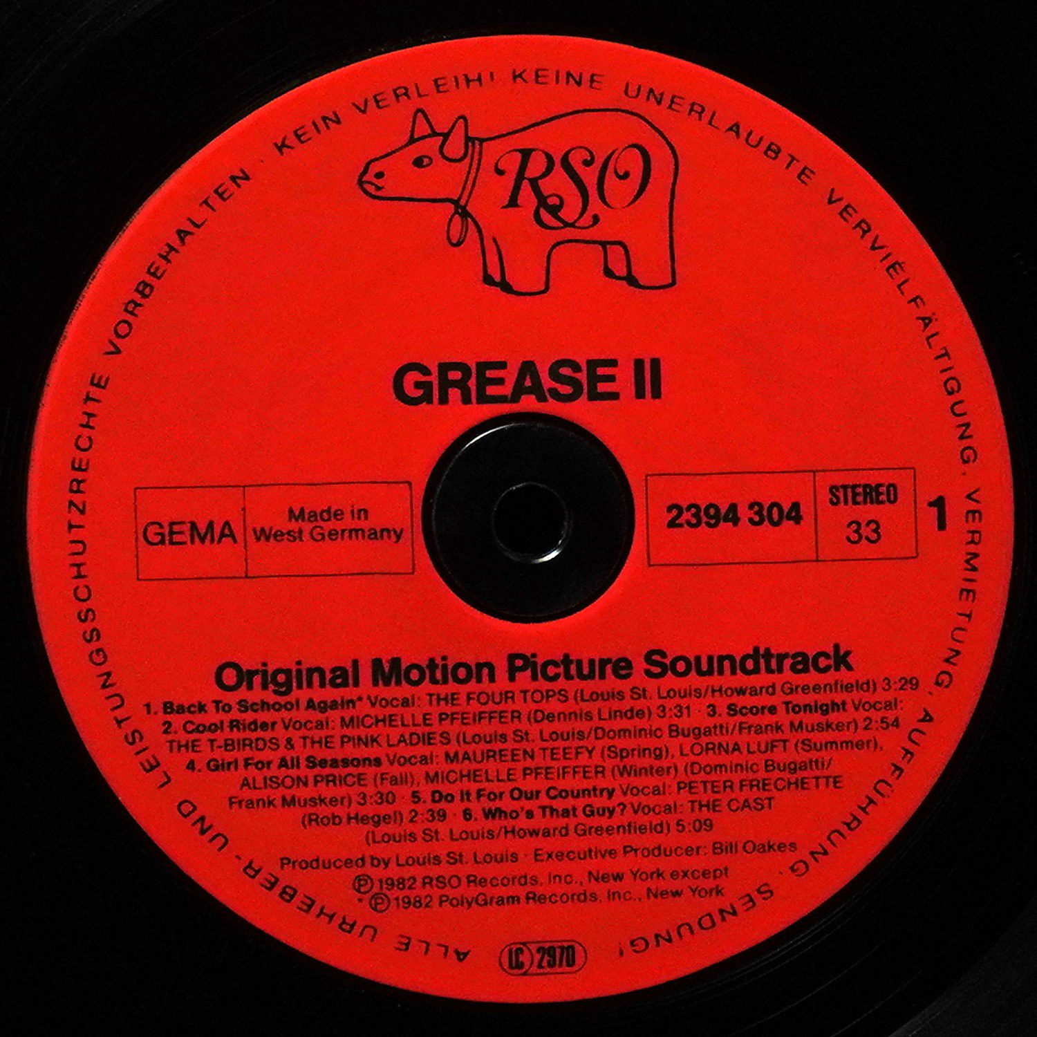 LP V/A — Grease 2 (Original Soundtrack Recording) фото 2