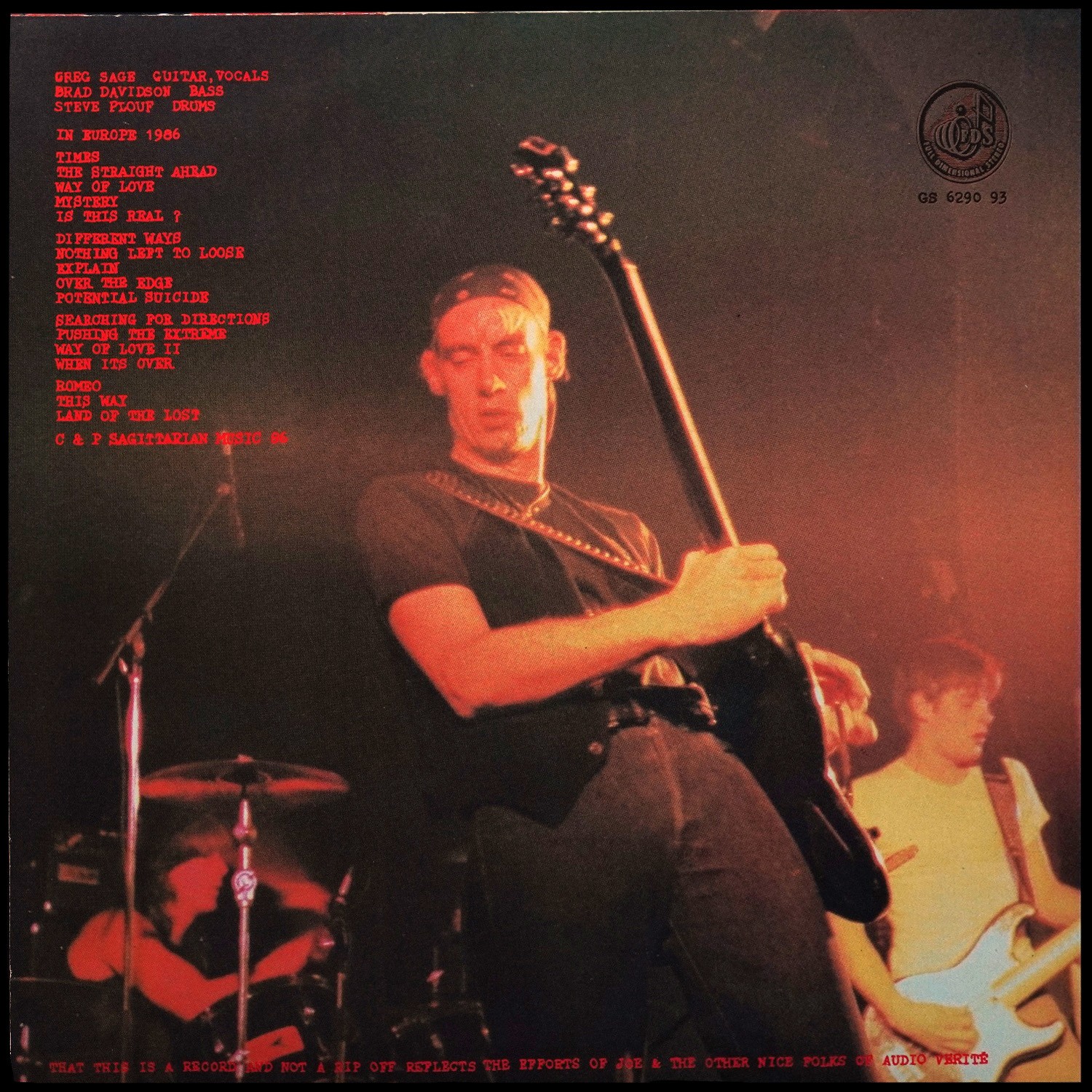 LP Wipers — In Europe 1986 (2LP) фото 2