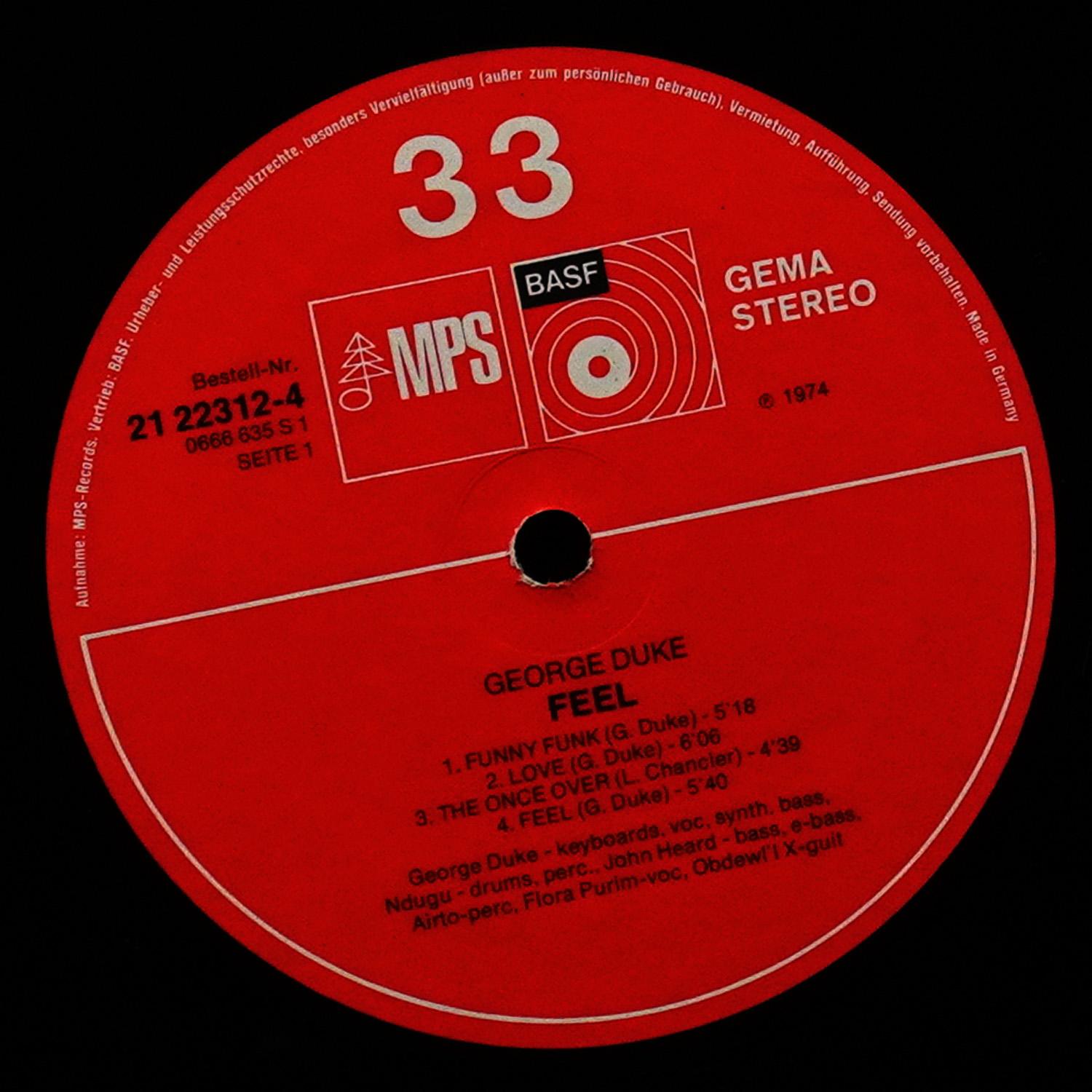 LP George Duke — Feel фото 3