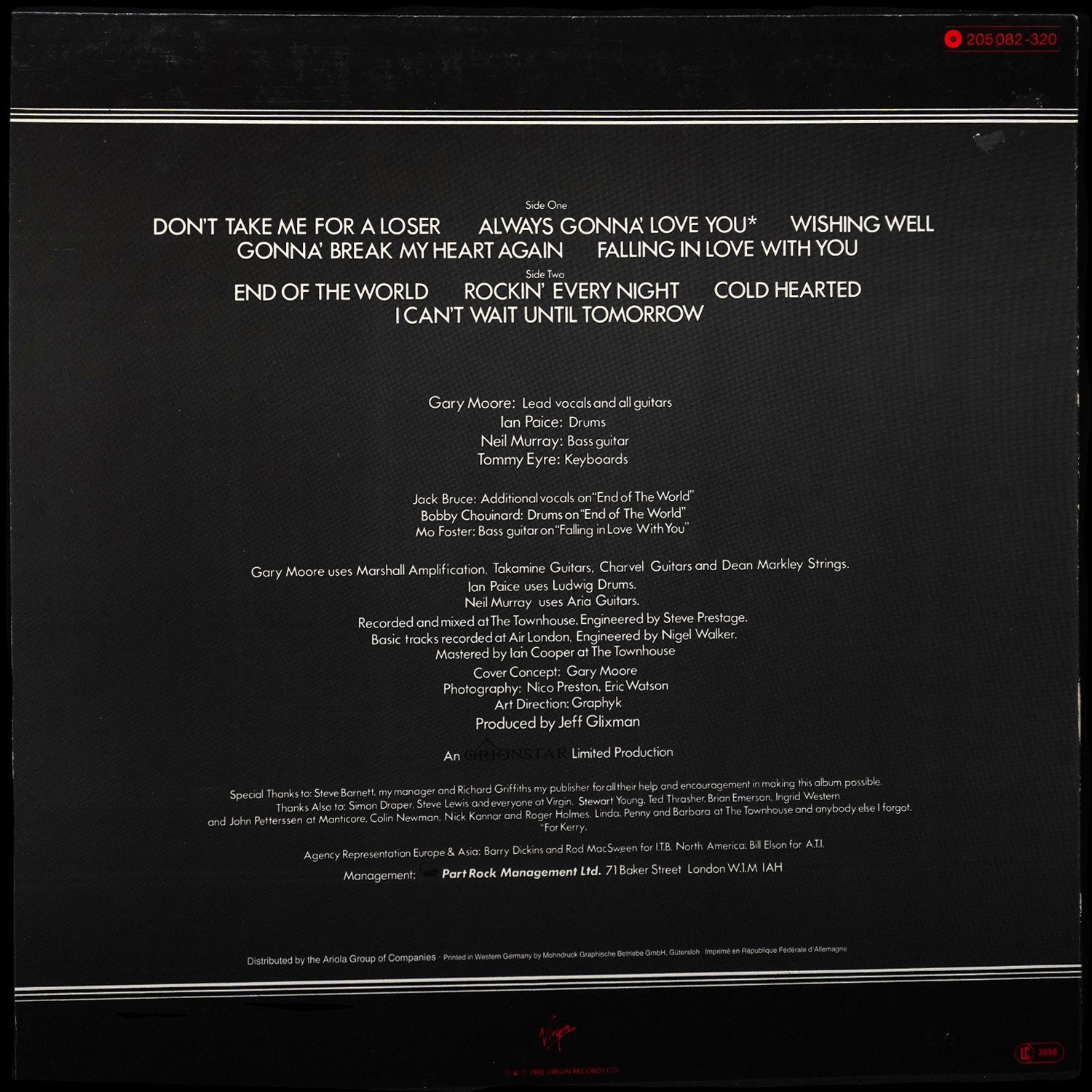 LP Gary Moore — Corridors Of Power фото 2