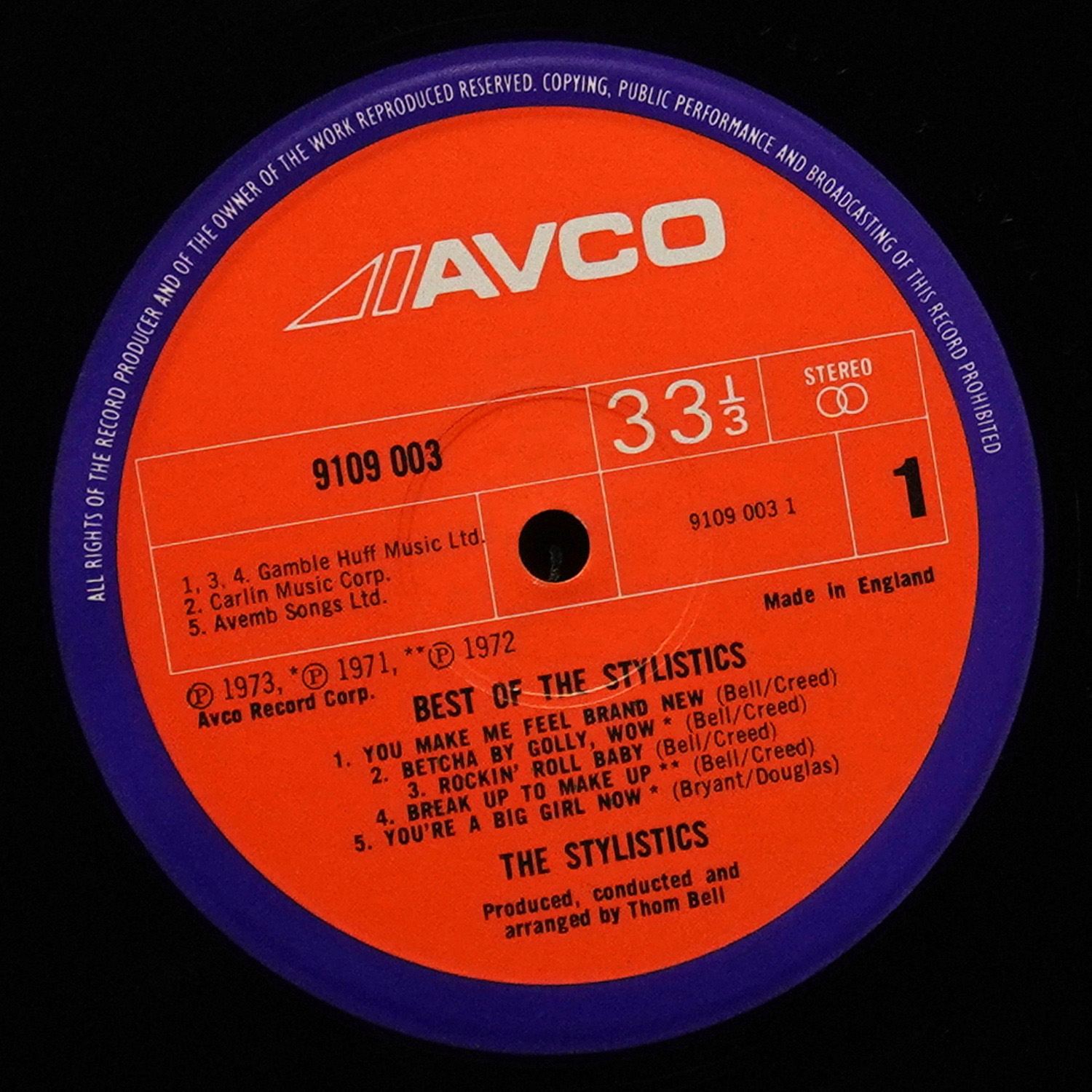 LP Stylistics — Best Of The Stylistics фото 2