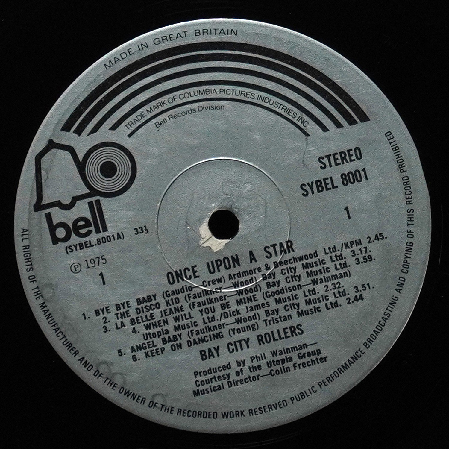 LP Bay City Rollers — Once Upon A Star фото 3