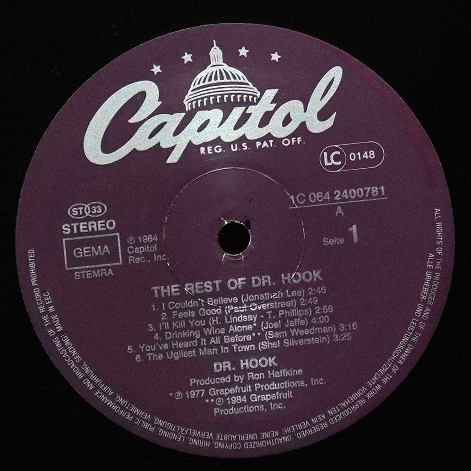 LP Dr. Hook — Rest Of Dr. Hook фото 2