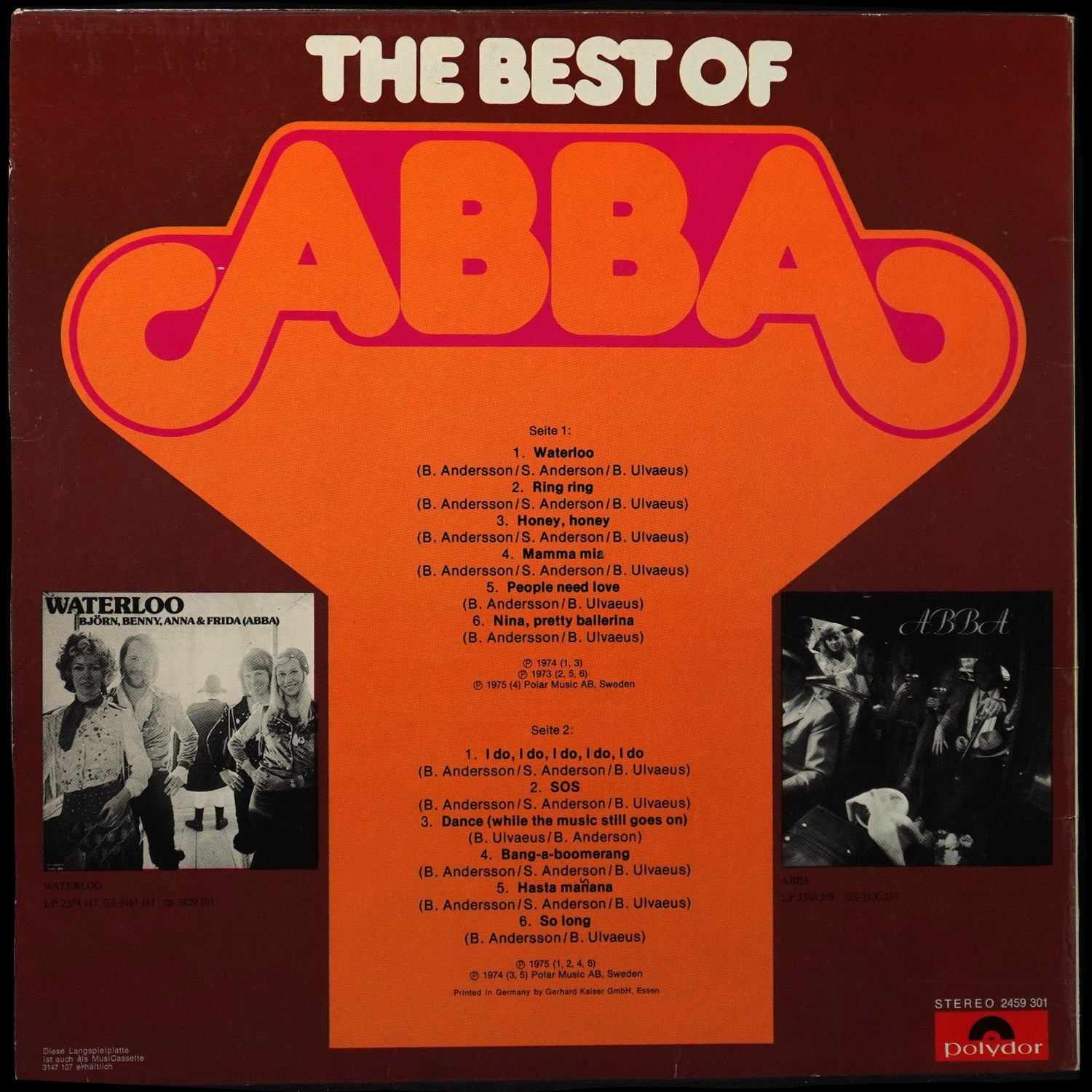 LP Abba — Best Of Abba фото 2