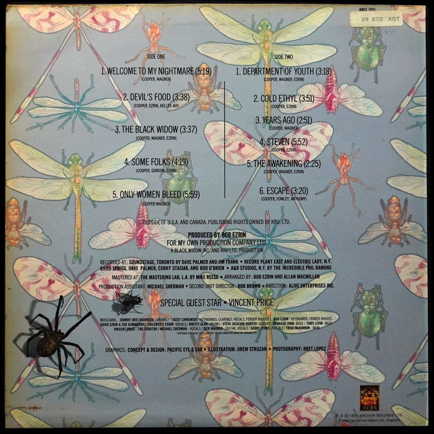 LP Alice Cooper — Welcome To My Nightmare фото 2