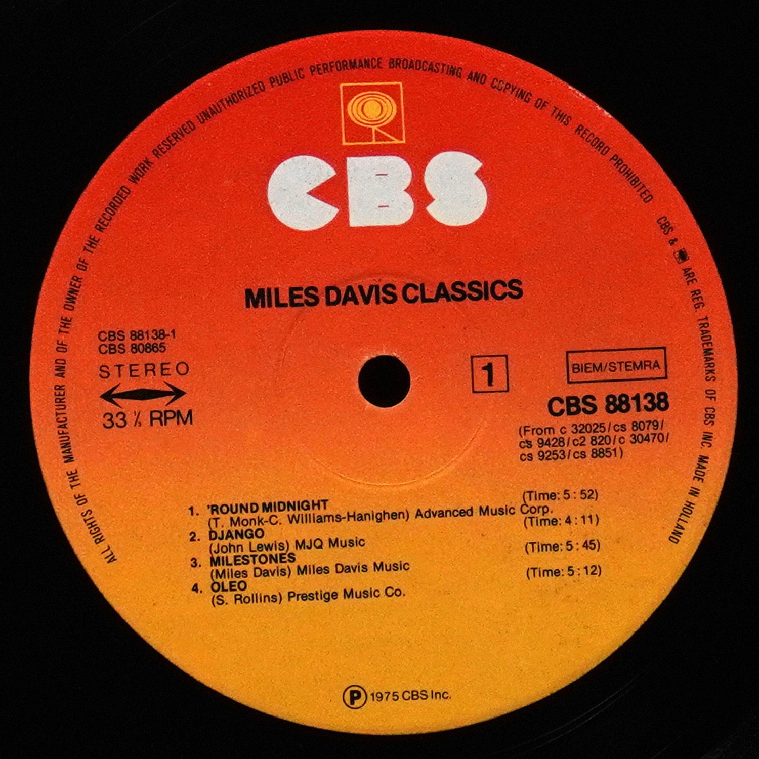 LP Miles Davis — Classics (2LP) фото 3