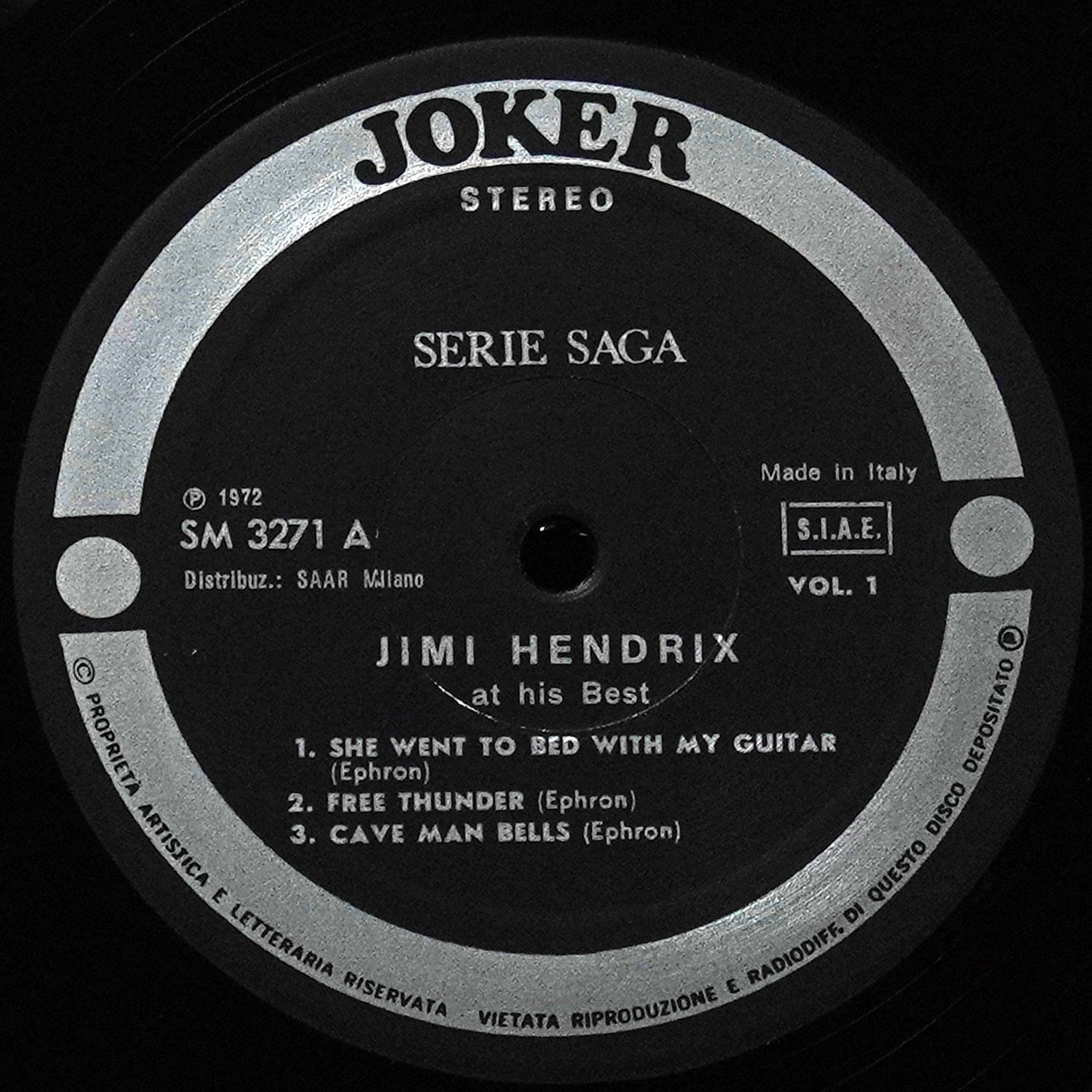 LP Jimi Hendrix — Jimi Hendrix At His Best (Volume 1) фото 2