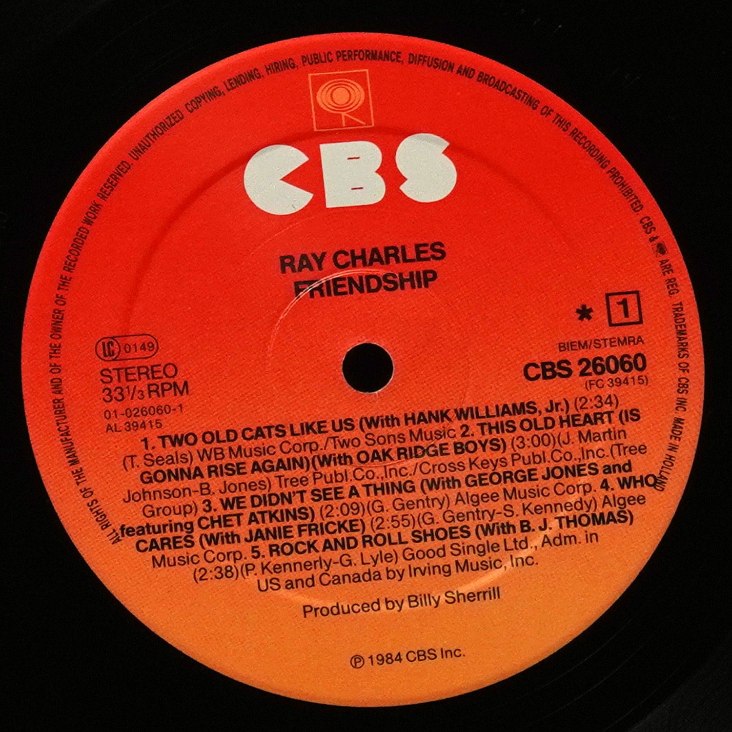 LP Ray Charles — Friendship фото 2