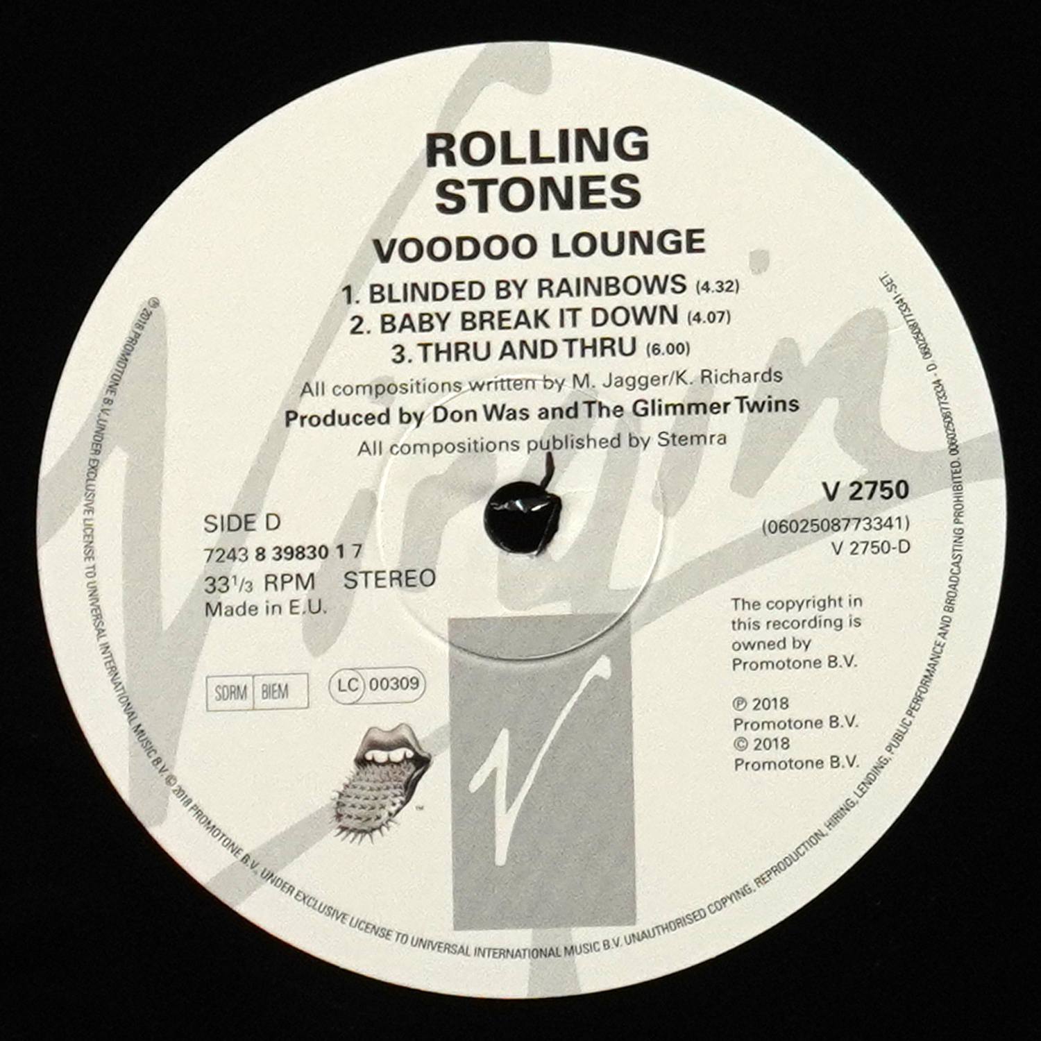 LP Rolling Stones — Voodoo Lounge (2LP) фото 10