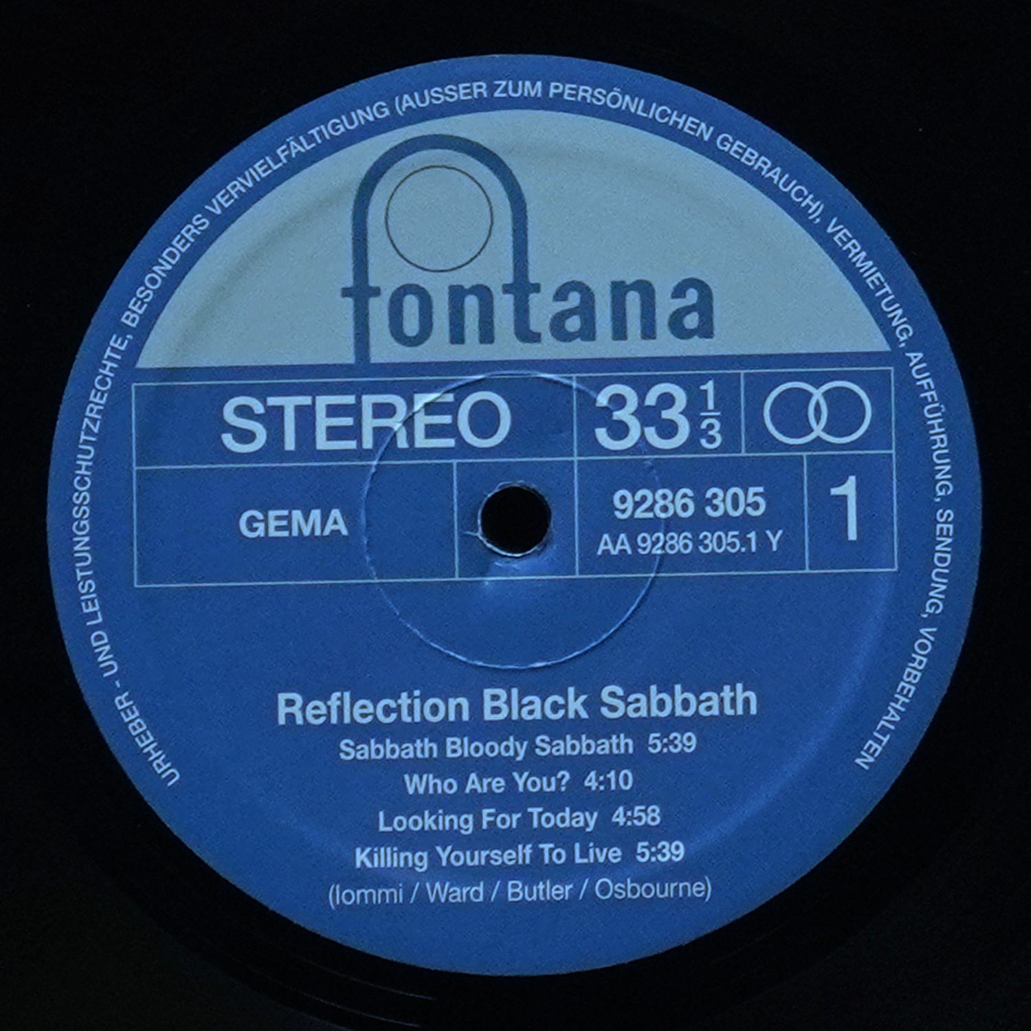 LP Black Sabbath — Reflection фото 3