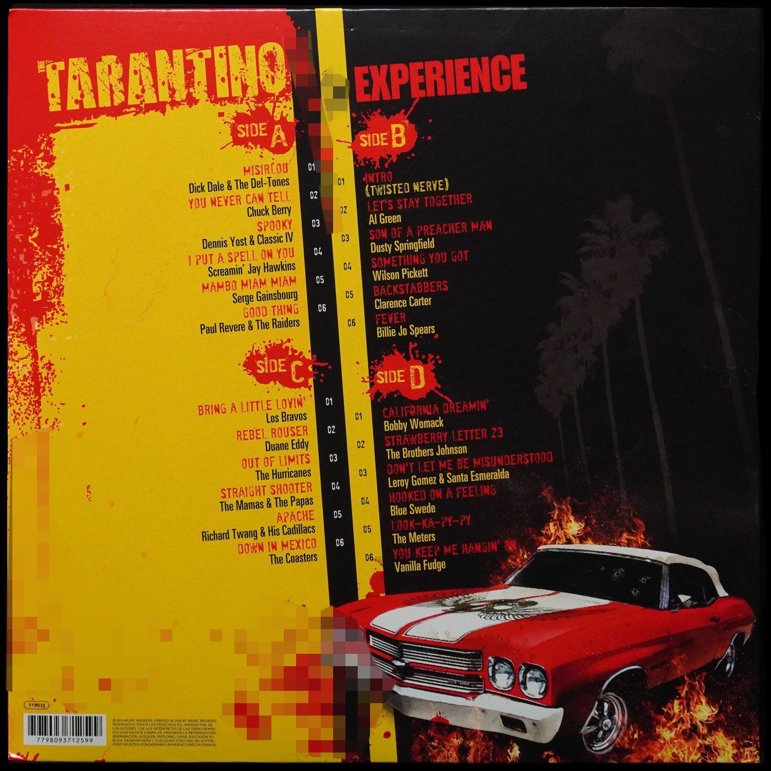 LP V/A — Tarantino Experience (2LP, цветной винил) фото 2