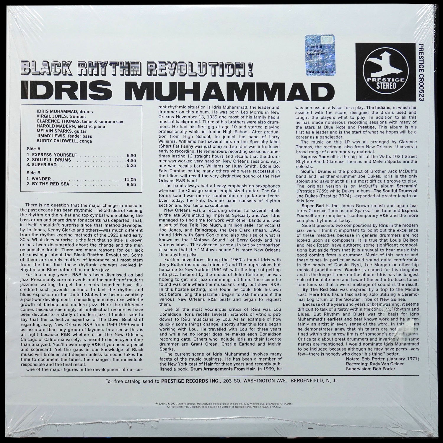 LP Idris Muhammad — Black Rhythm Revolution! фото 2