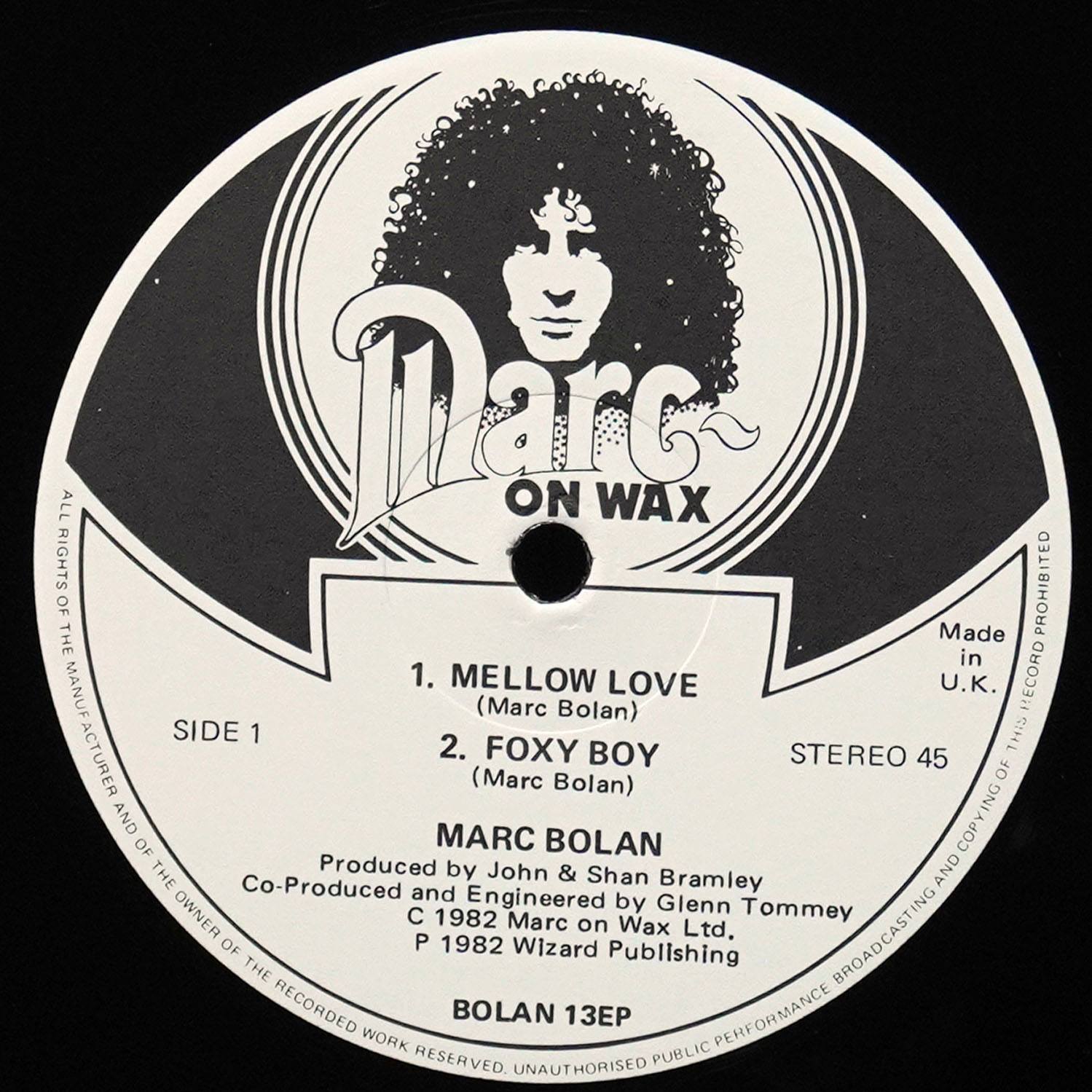 LP Marc Bolan — Mellow Love (EP (мини-альбом)) фото 3