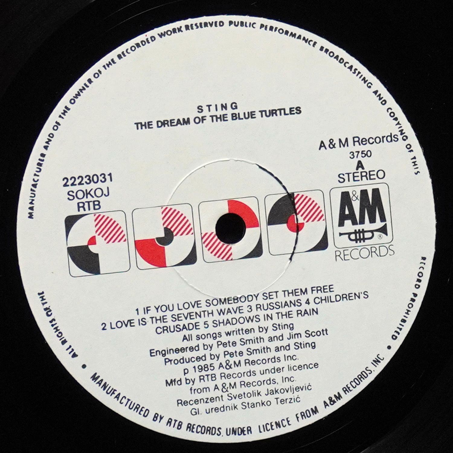 LP Sting — Dream Of The Blue Turtles фото 3