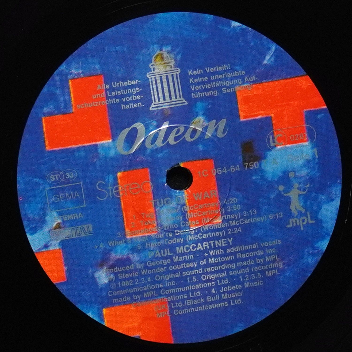 LP Paul McCartney — Tug Of War фото 3