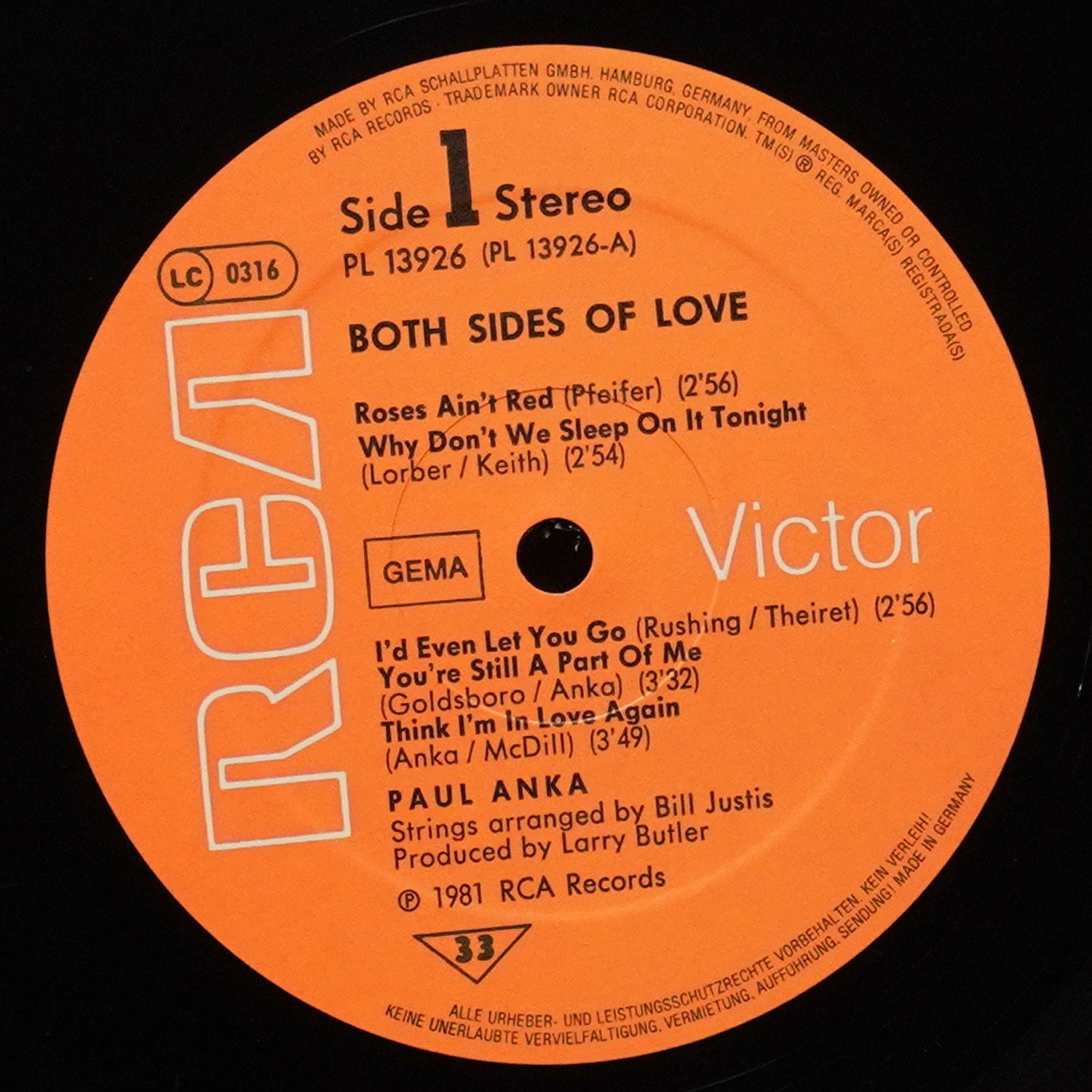 LP Paul Anka — Both Sides Of Love фото 2