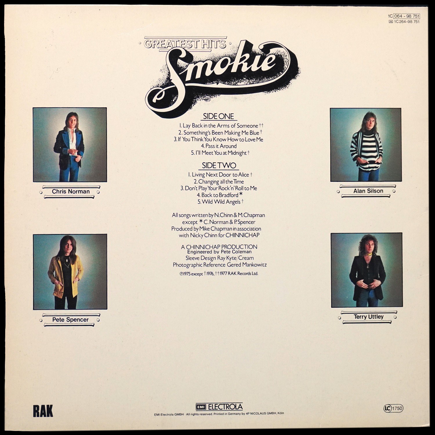 LP Smokie — Greatest Hits фото 2