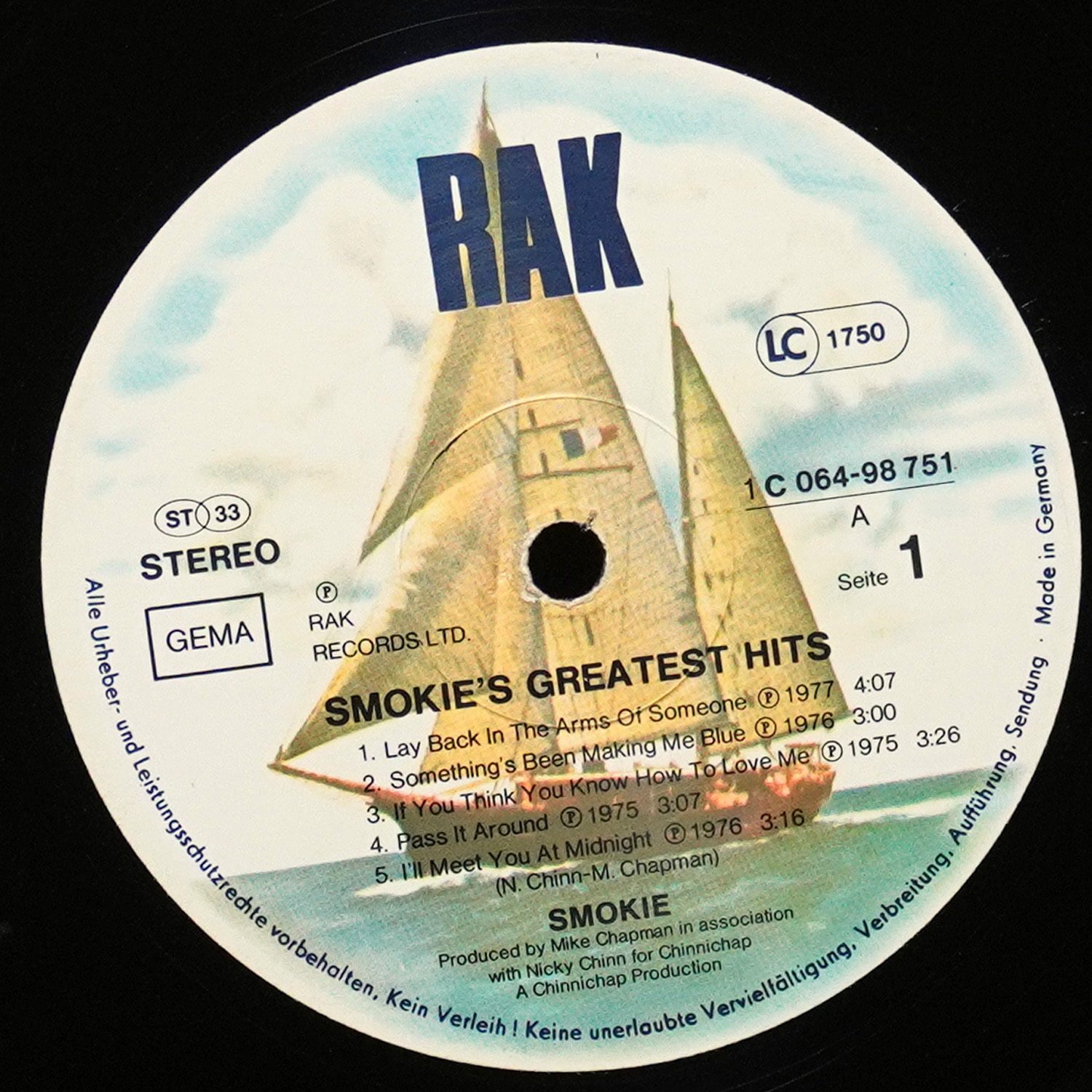 LP Smokie — Greatest Hits фото 3