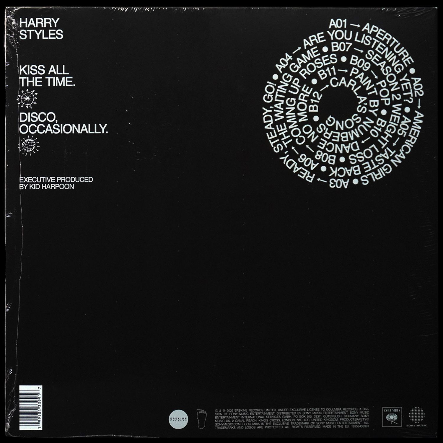 LP Harry Styles — Kiss All The Time. Disco, Occasionally. (цветной винил, + буклет) фото 2