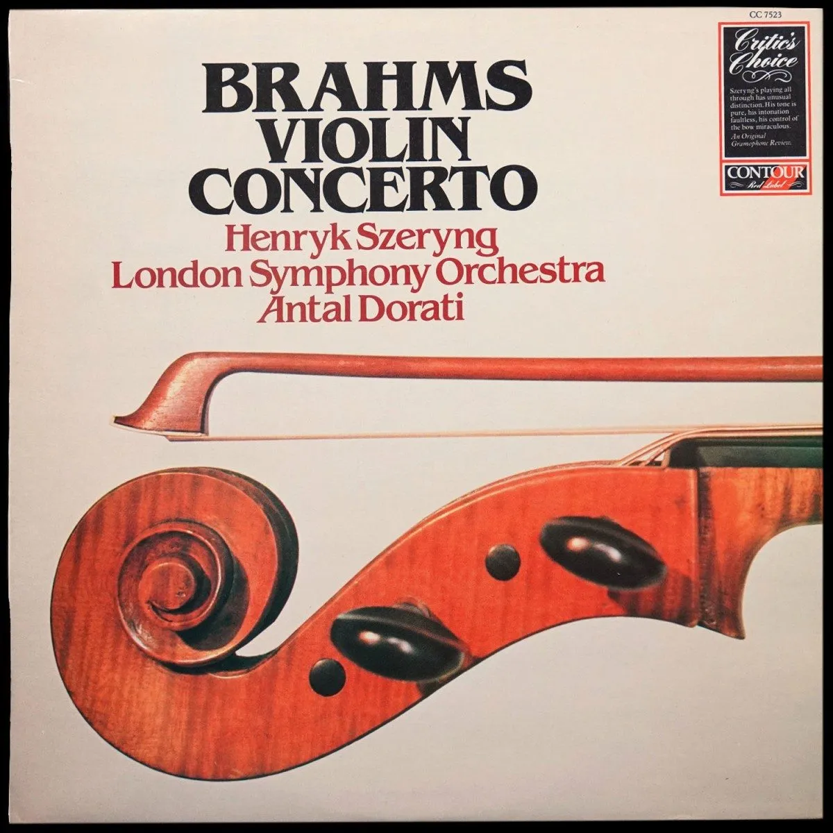 LP Henryk Szeryng — Brahms: Violin Concerto фото
