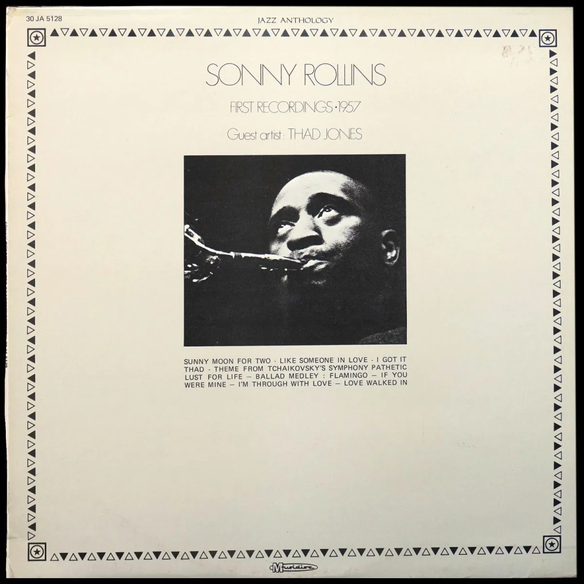 LP Sonny Rollins — First Recordings 1957 (моно) фото