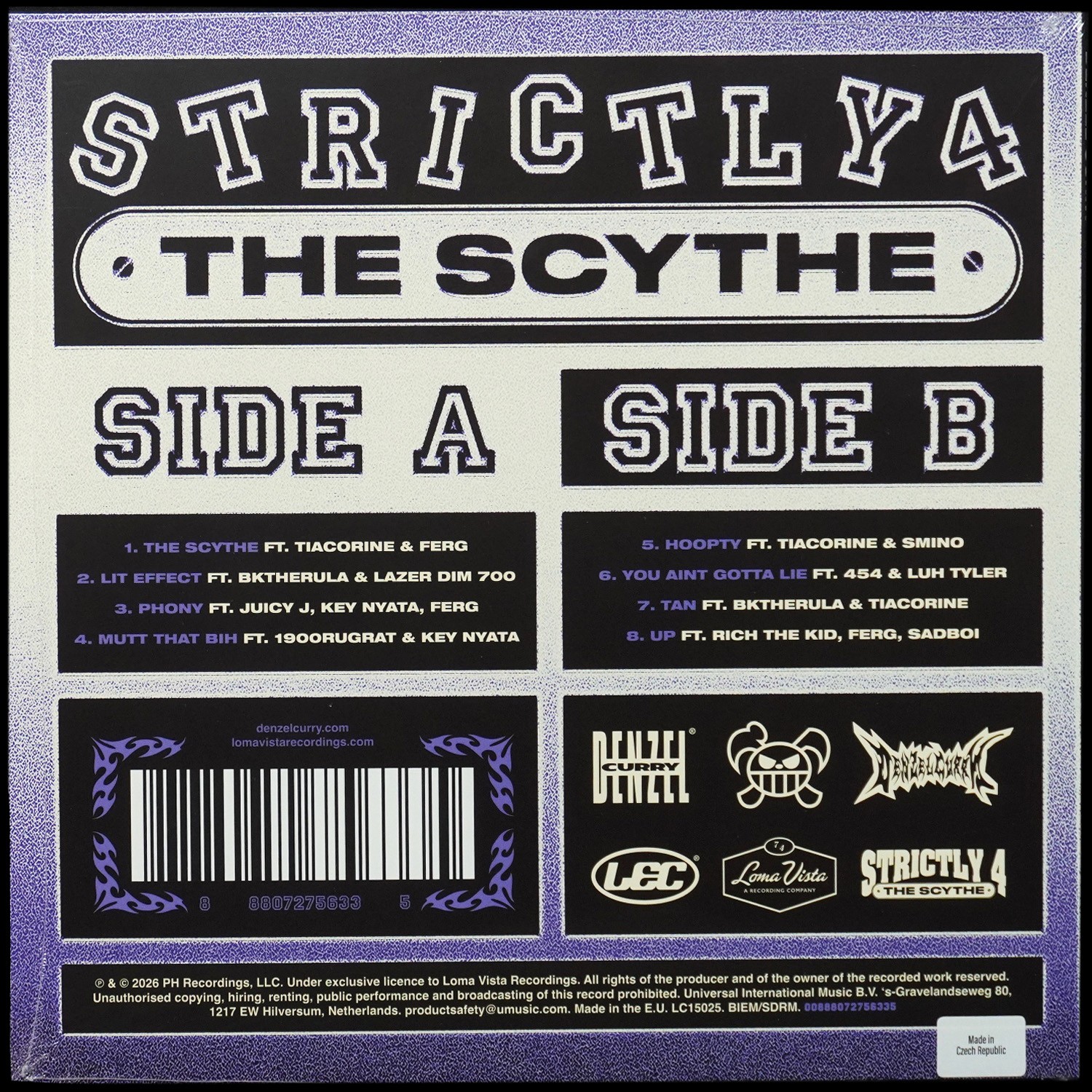 LP Denzel Curry — Strictly 4 The Scythe (цветной винил) фото 2