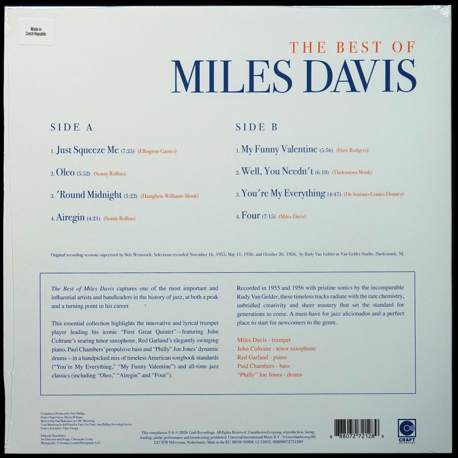 LP Miles Davis — Best Of Miles Davis фото 2