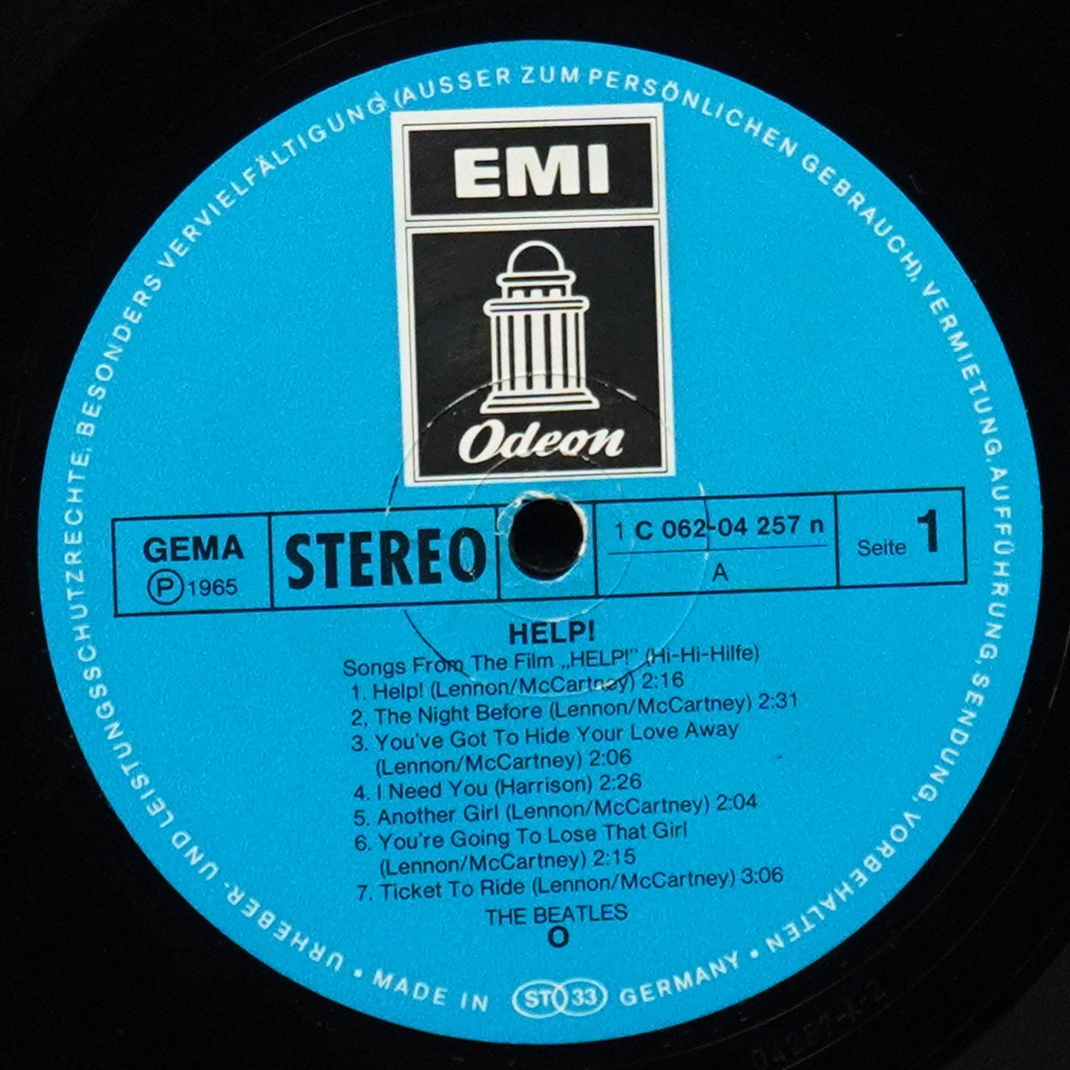LP Beatles — Help! фото 3