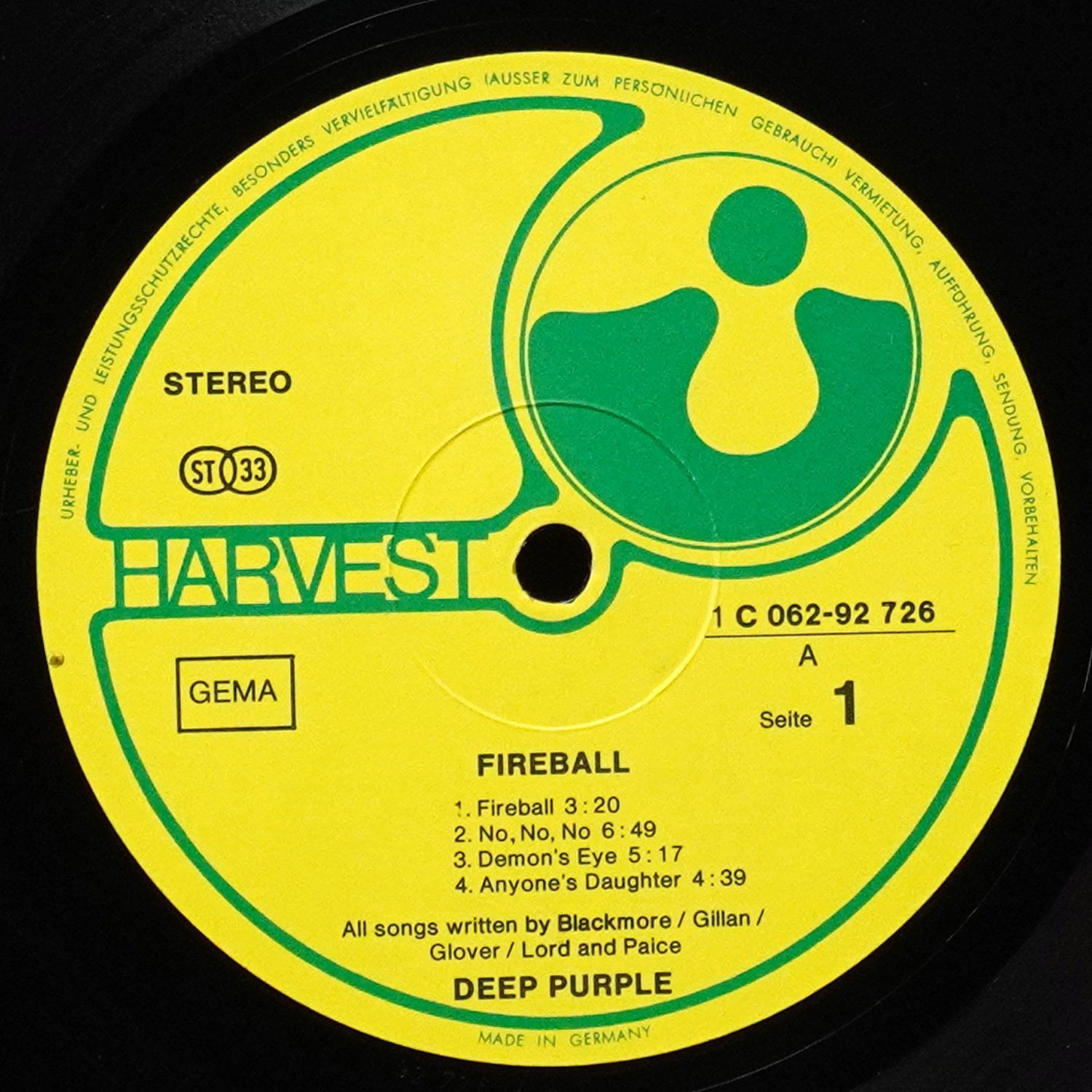 LP Deep Purple — Fireball фото 3