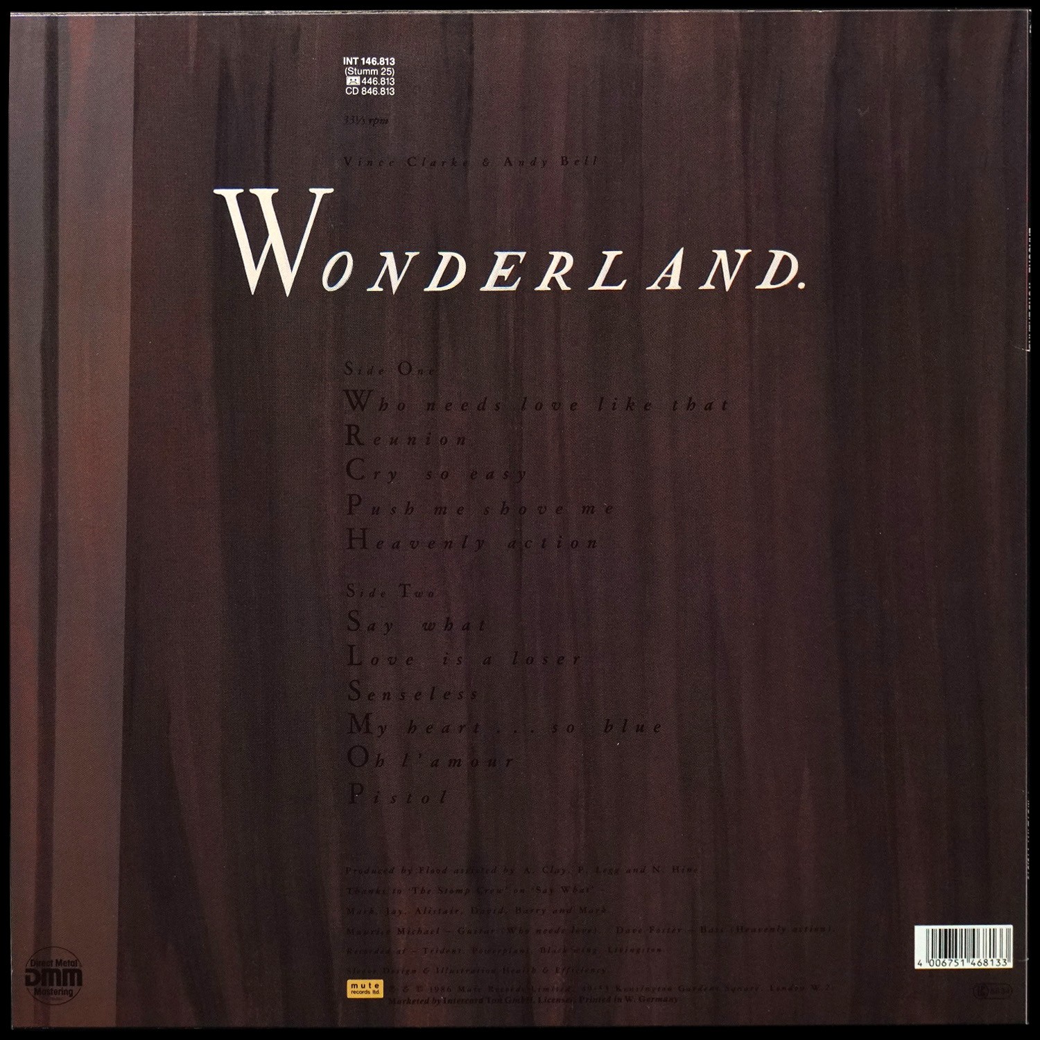 LP Erasure — Wonderland фото 2