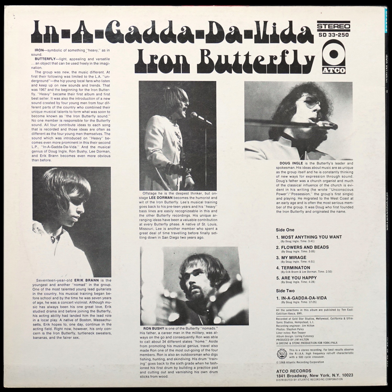 LP Iron Butterfly — In-A-Gadda-Da-Vida фото 2