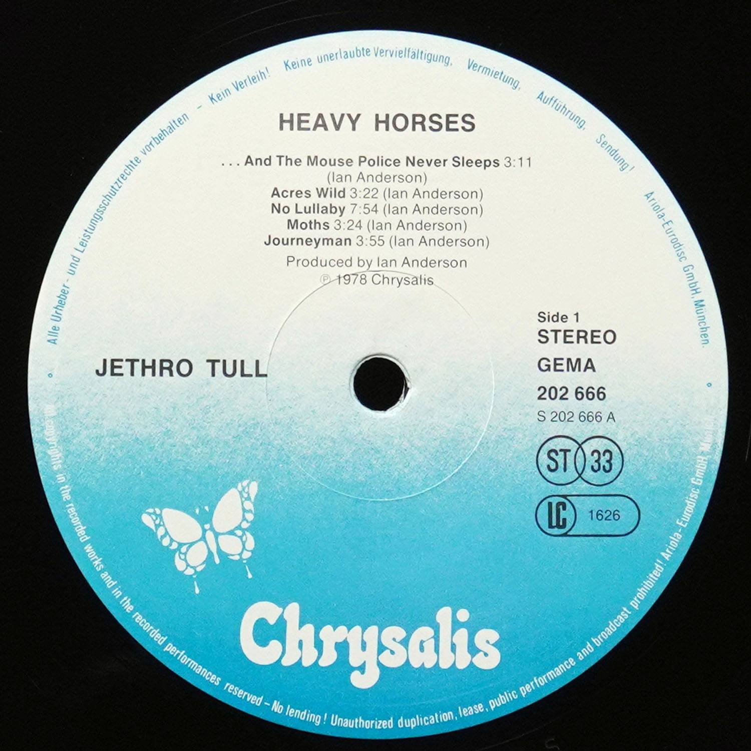 LP Jethro Tull — Heavy Horses фото 2