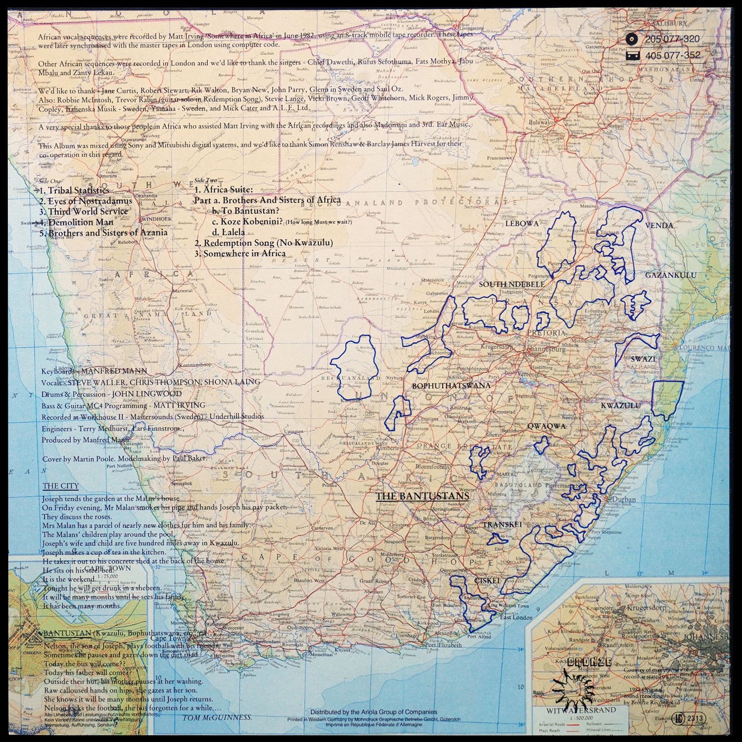 LP Manfred Mann's Earth Band — Somewhere In Afrika фото 2