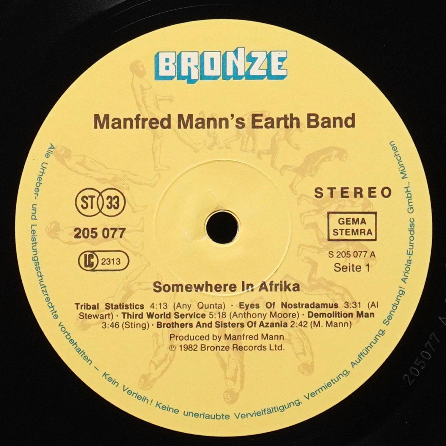 LP Manfred Mann's Earth Band — Somewhere In Afrika фото 3