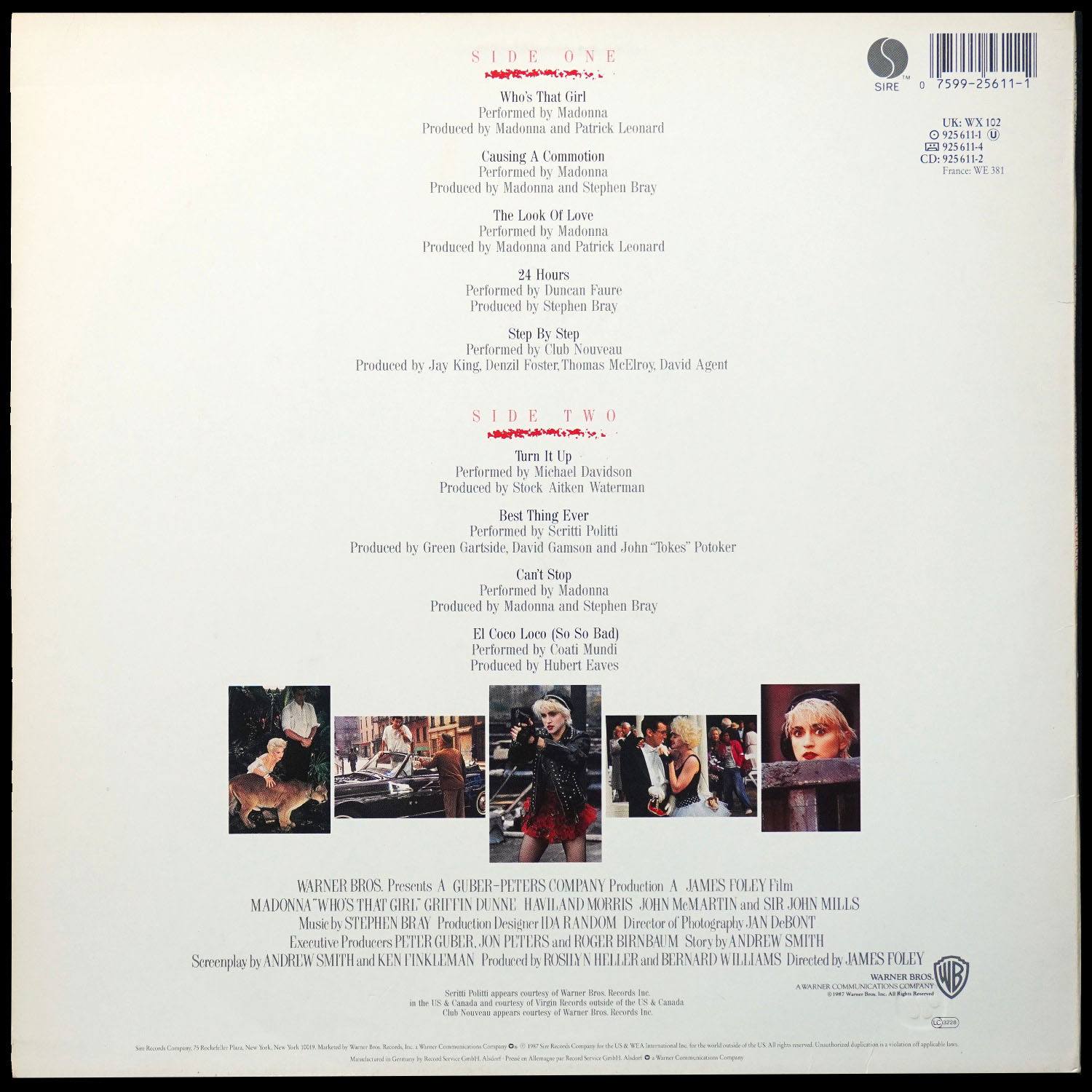 LP Madonna — Who's That Girl фото 2