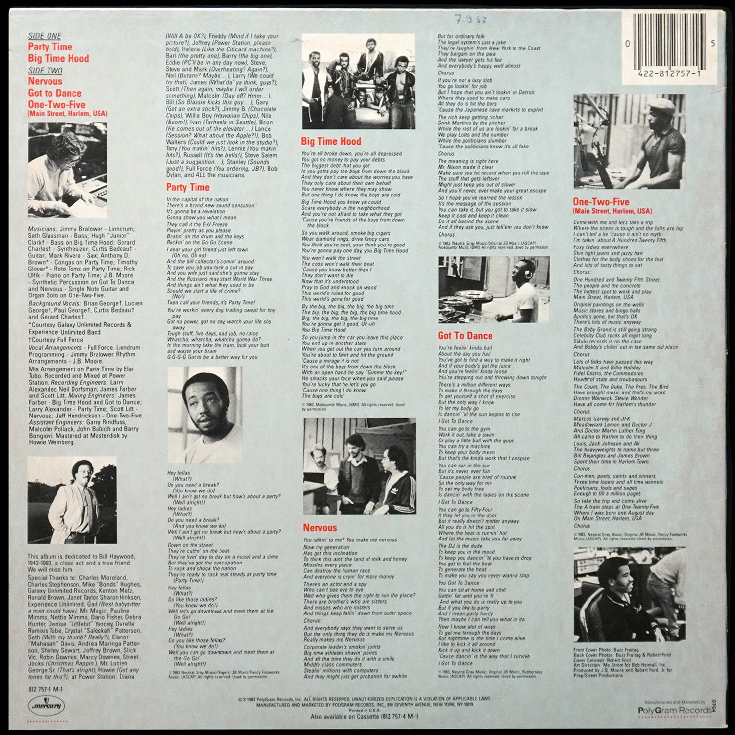 LP Kurtis Blow — Party Time? фото 2