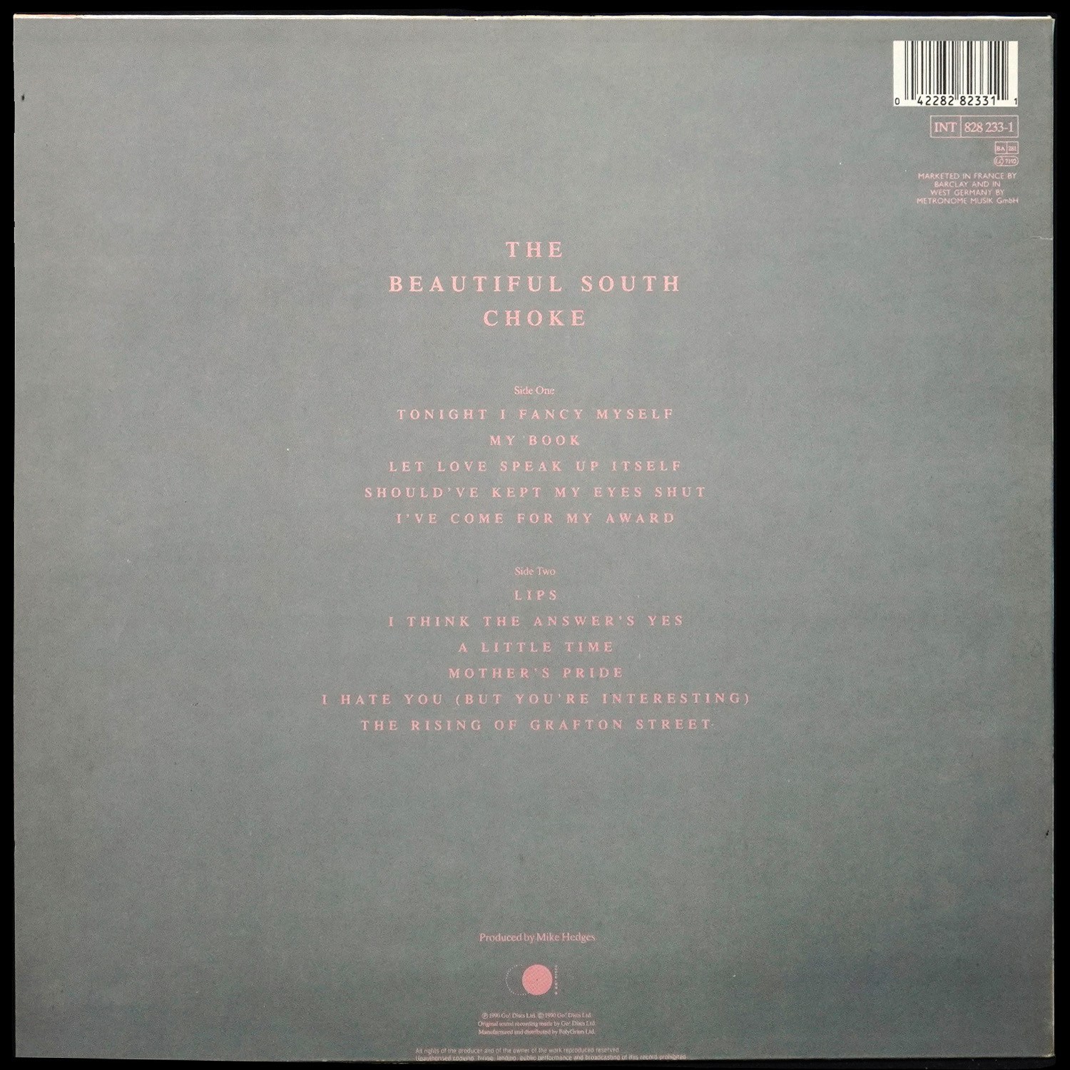 LP Beautiful South — Choke фото 2