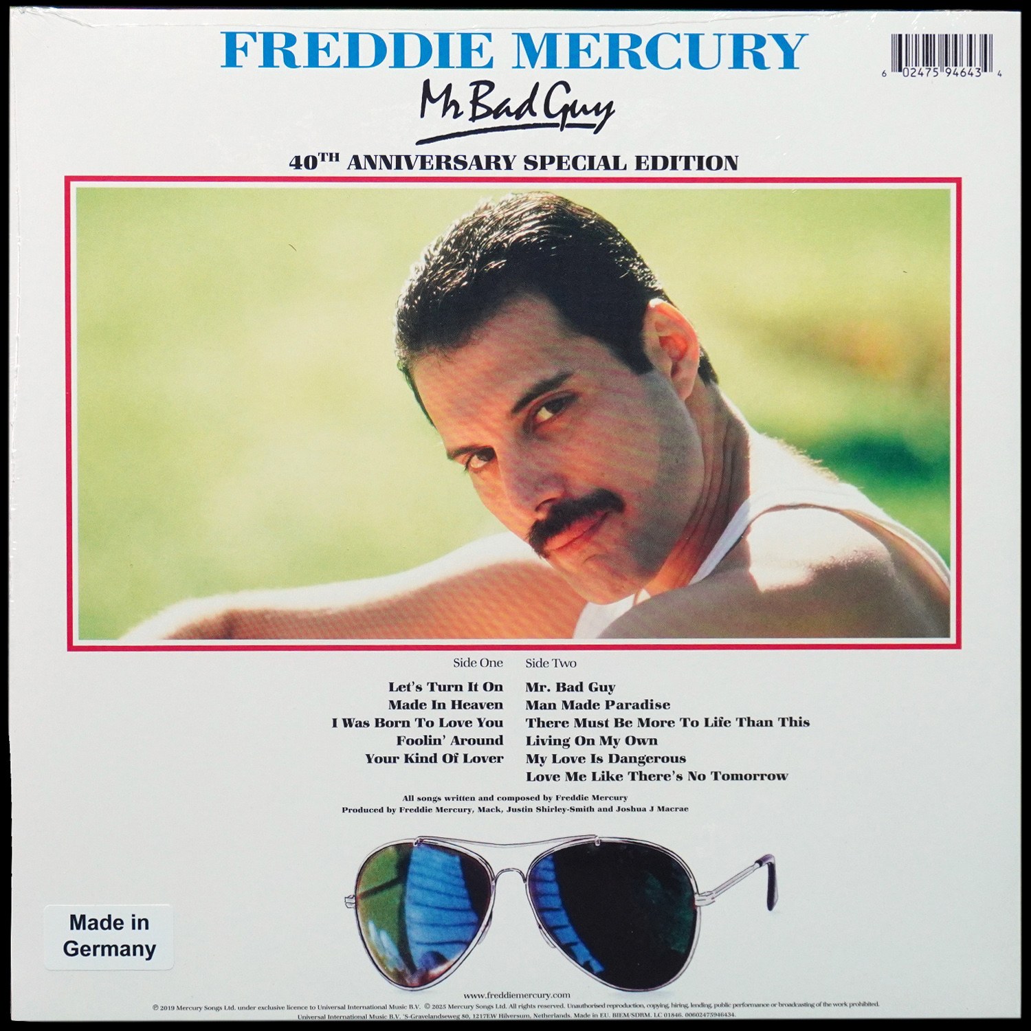 LP Freddie Mercury — Mr. Bad Guy (цветной винил) фото 2