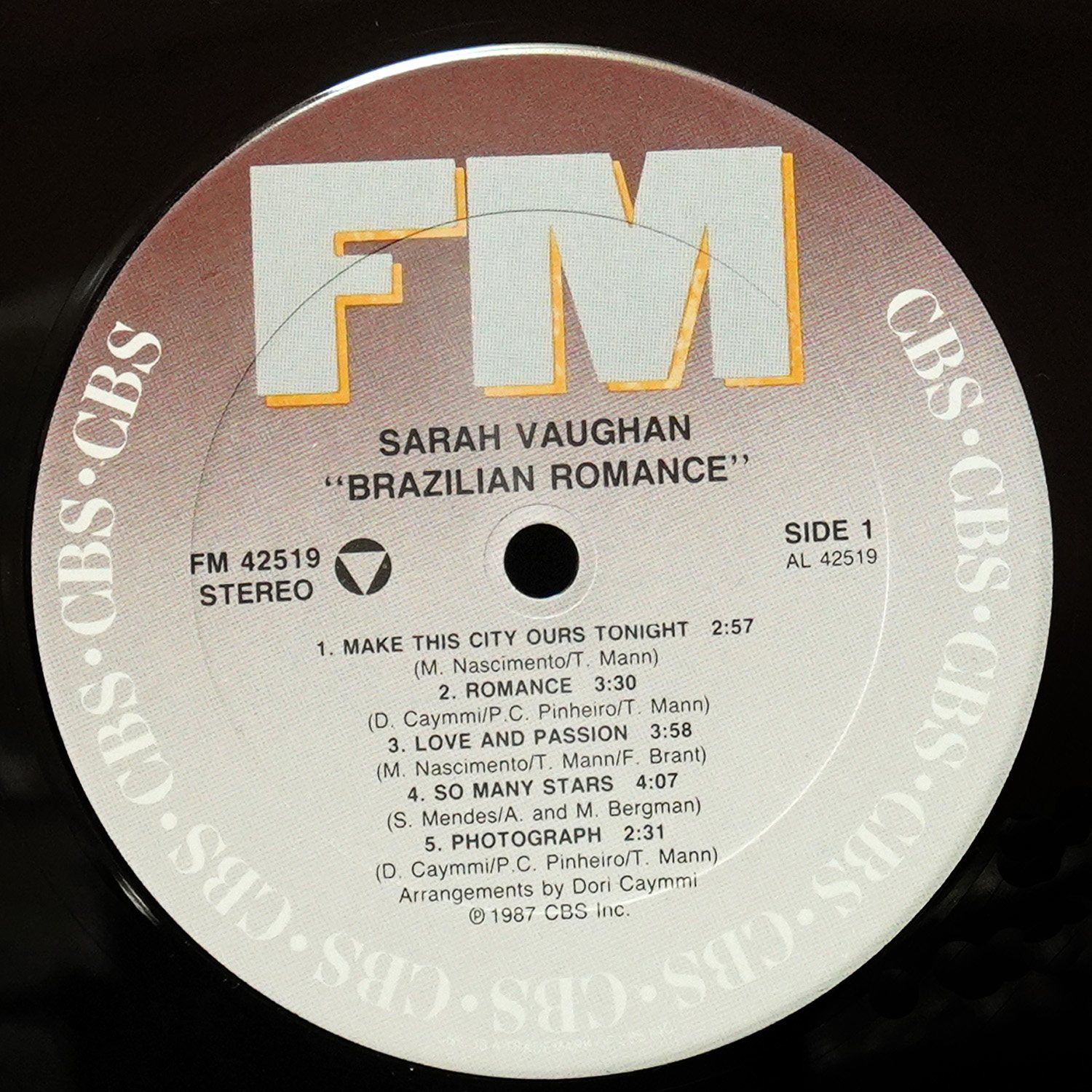 LP Sarah Vaughan — Brazilian Romance фото 3