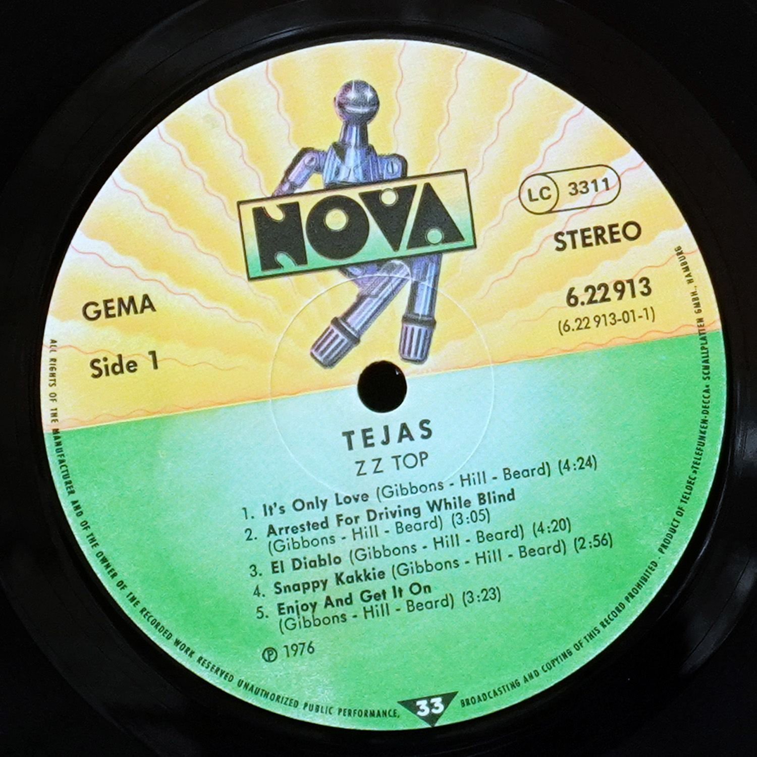 LP ZZ Top — Tejas фото 3