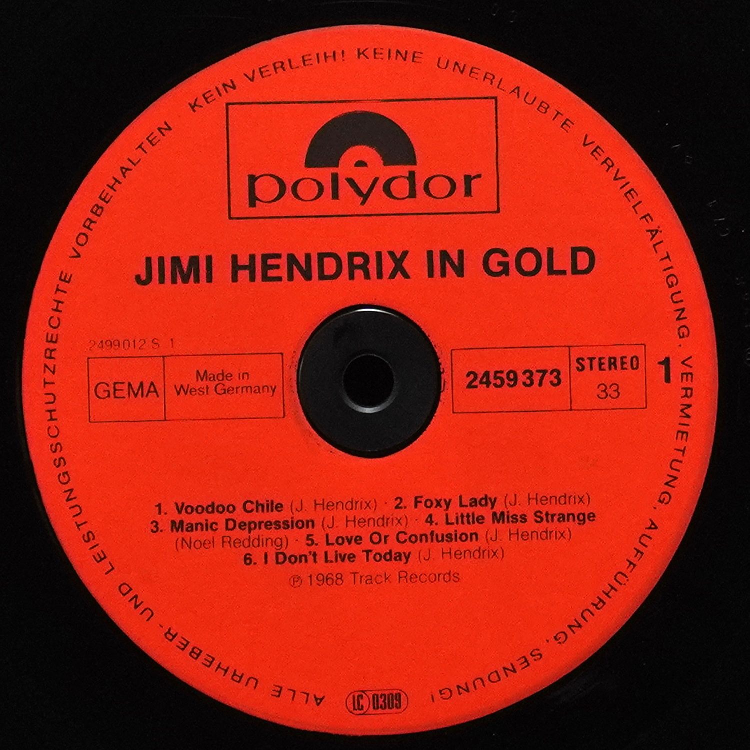 LP Jimi Hendrix — In Gold фото 3