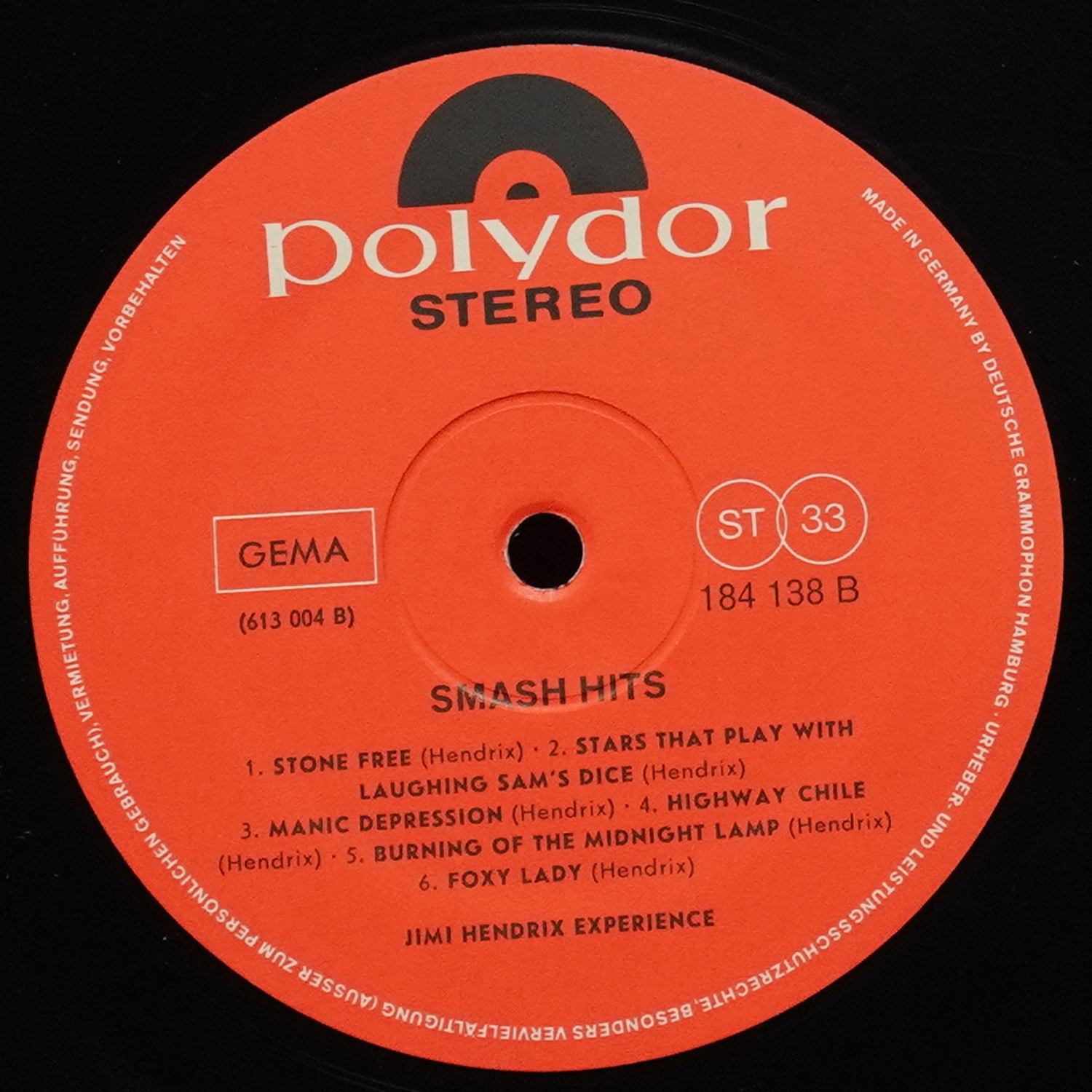 LP Jimi Hendrix Experience — Smash Hits фото 3