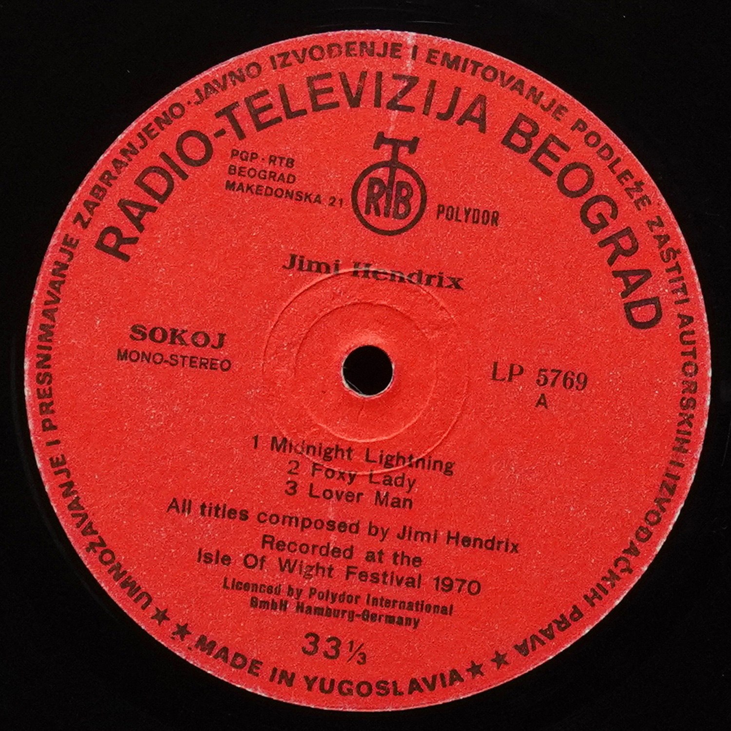 LP Jimi Hendrix — Isle Of Wight фото 3