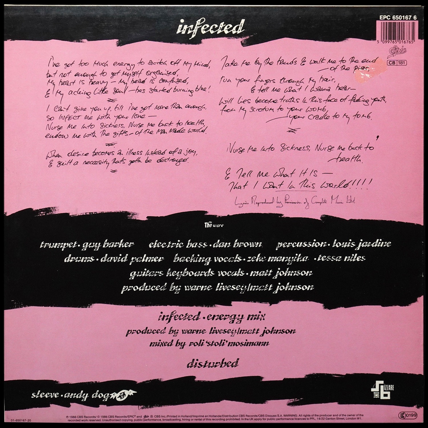 LP The The — Infected (макси сингл) фото 2