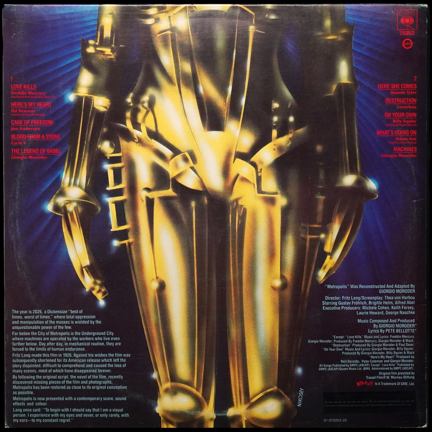 LP V/A — Metropolis (Original Motion Picture Soundtrack) фото 2