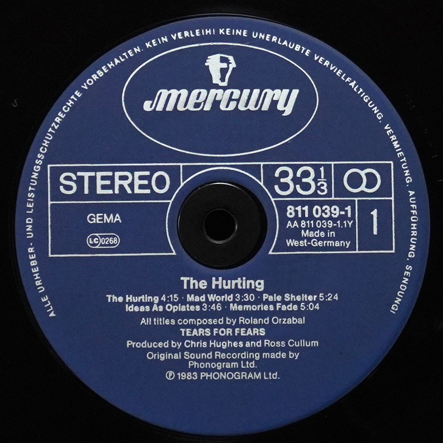 LP Tears For Fears — Hurting фото 3