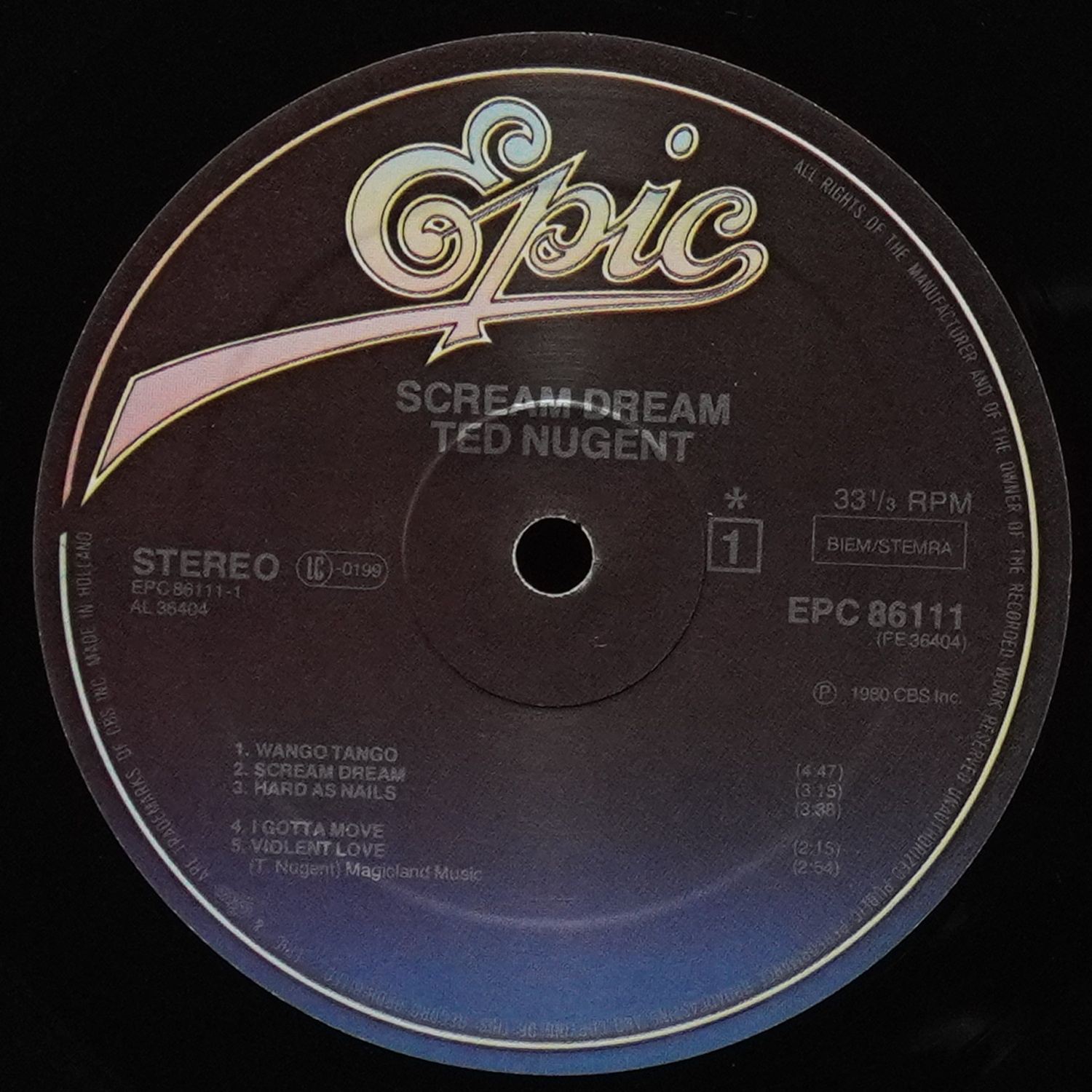 LP Ted Nugent — Scream Dream фото 2