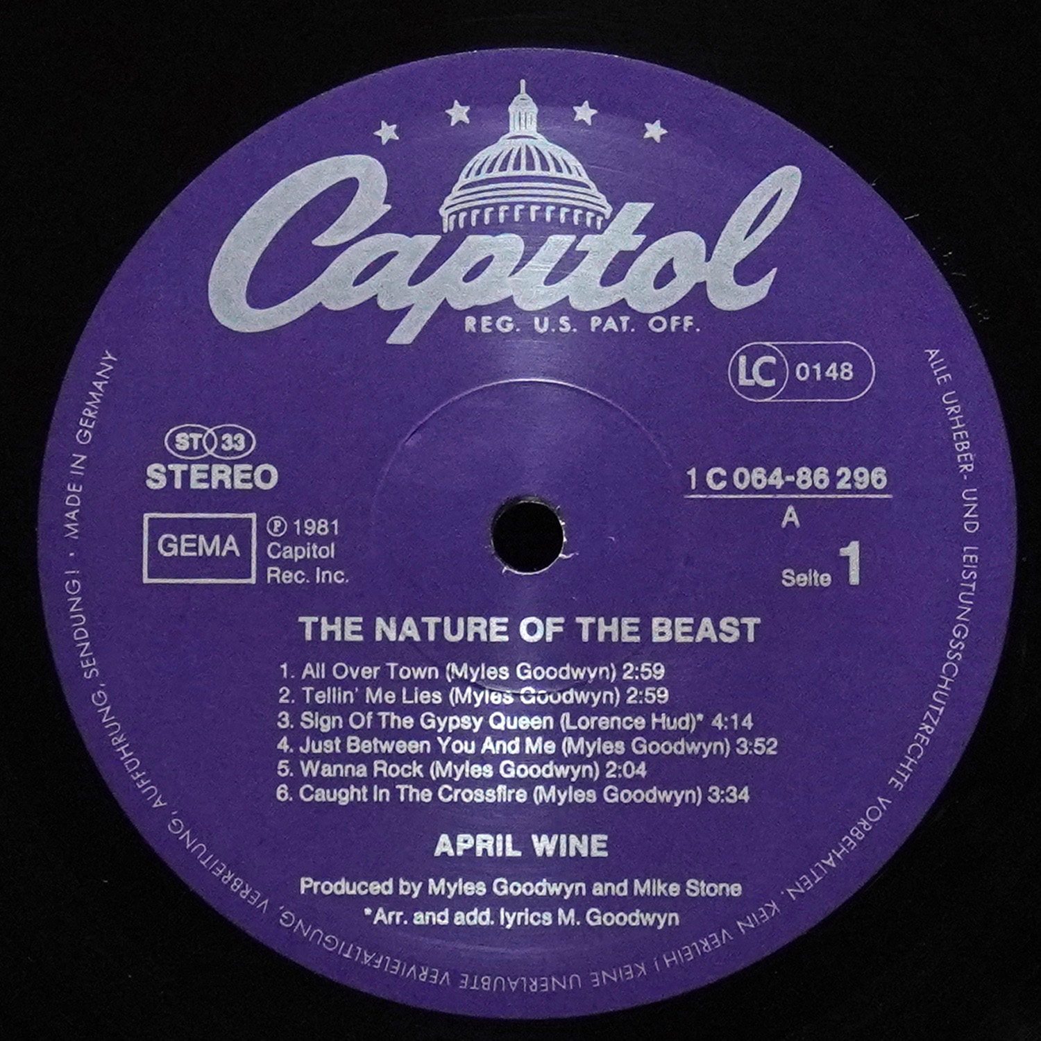 LP April Wine — Nature Of the Beast фото 3
