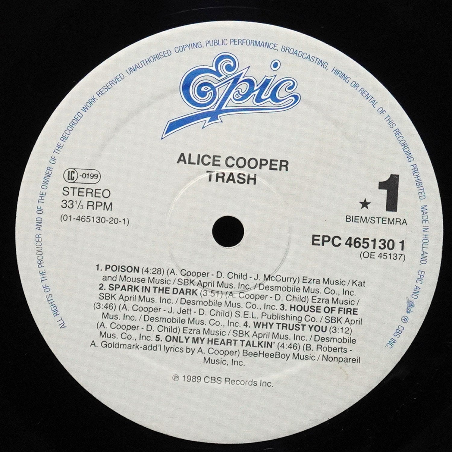 LP Alice Cooper — Trash фото 3